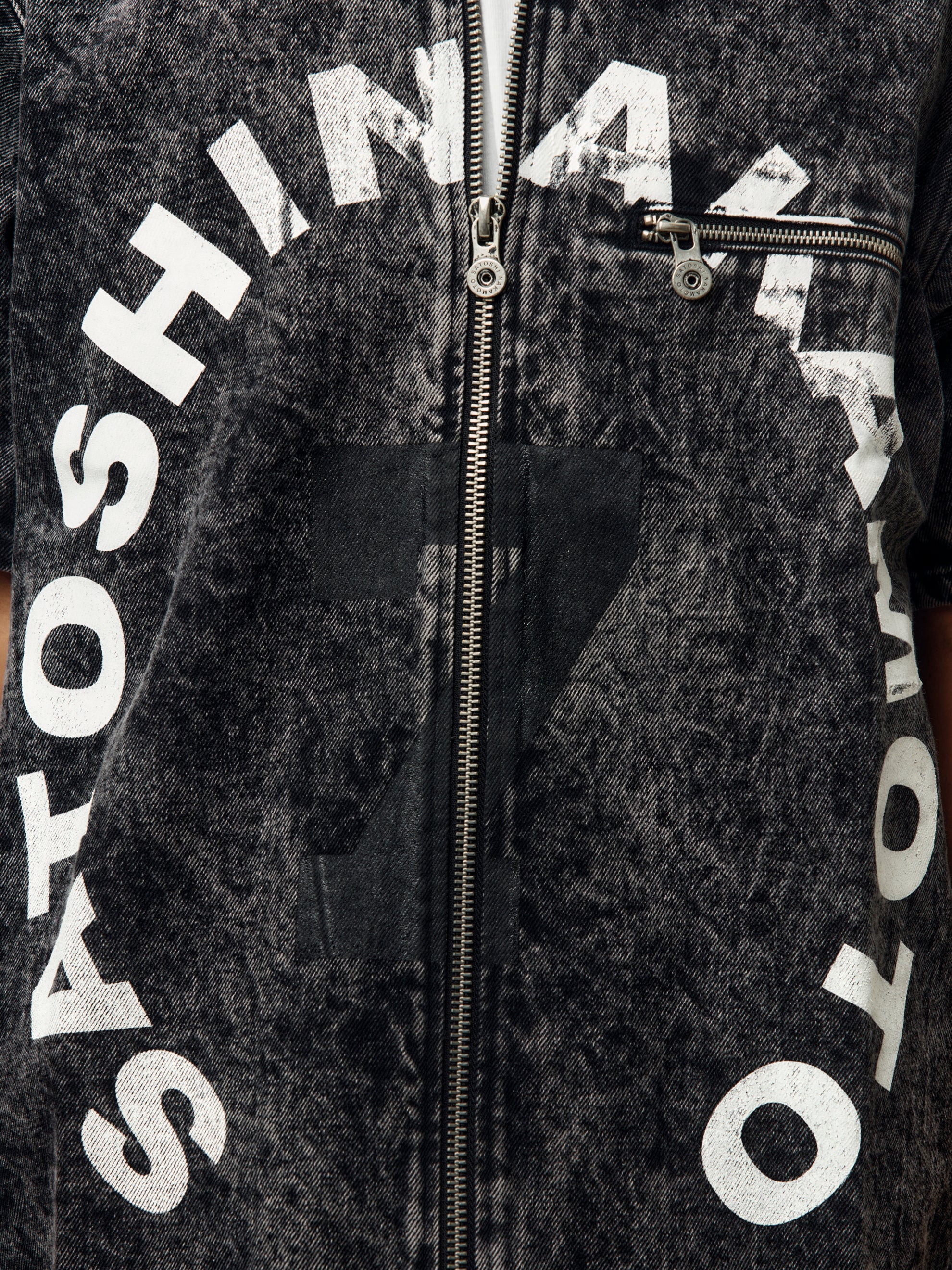 Satoshi Nakamoto #7 Moto Full Zip (Washed Black) - UNION LOS ANGELES