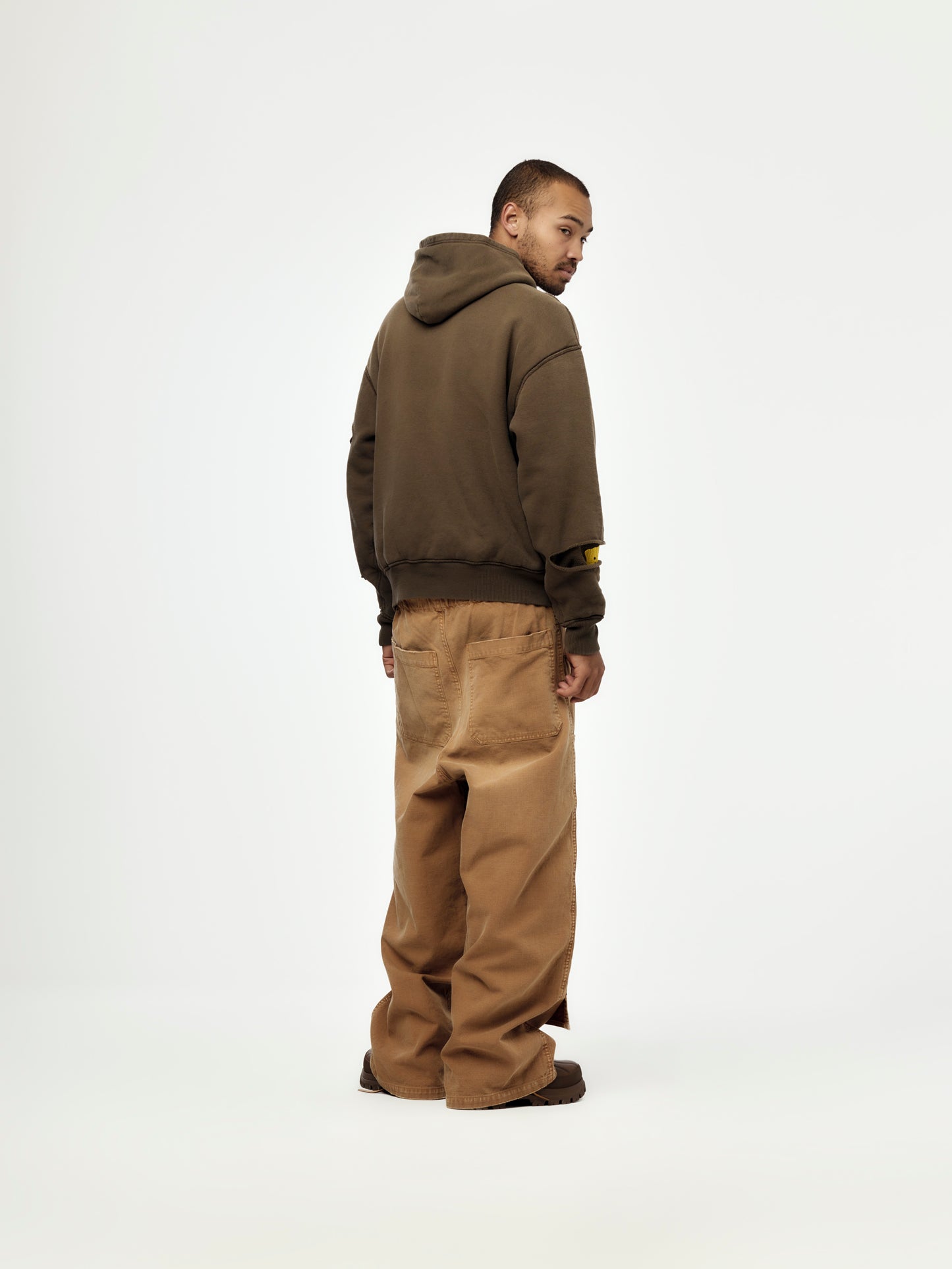 Canvas W-Knee EASY Baggy Pants (HOBO DAMAGED)