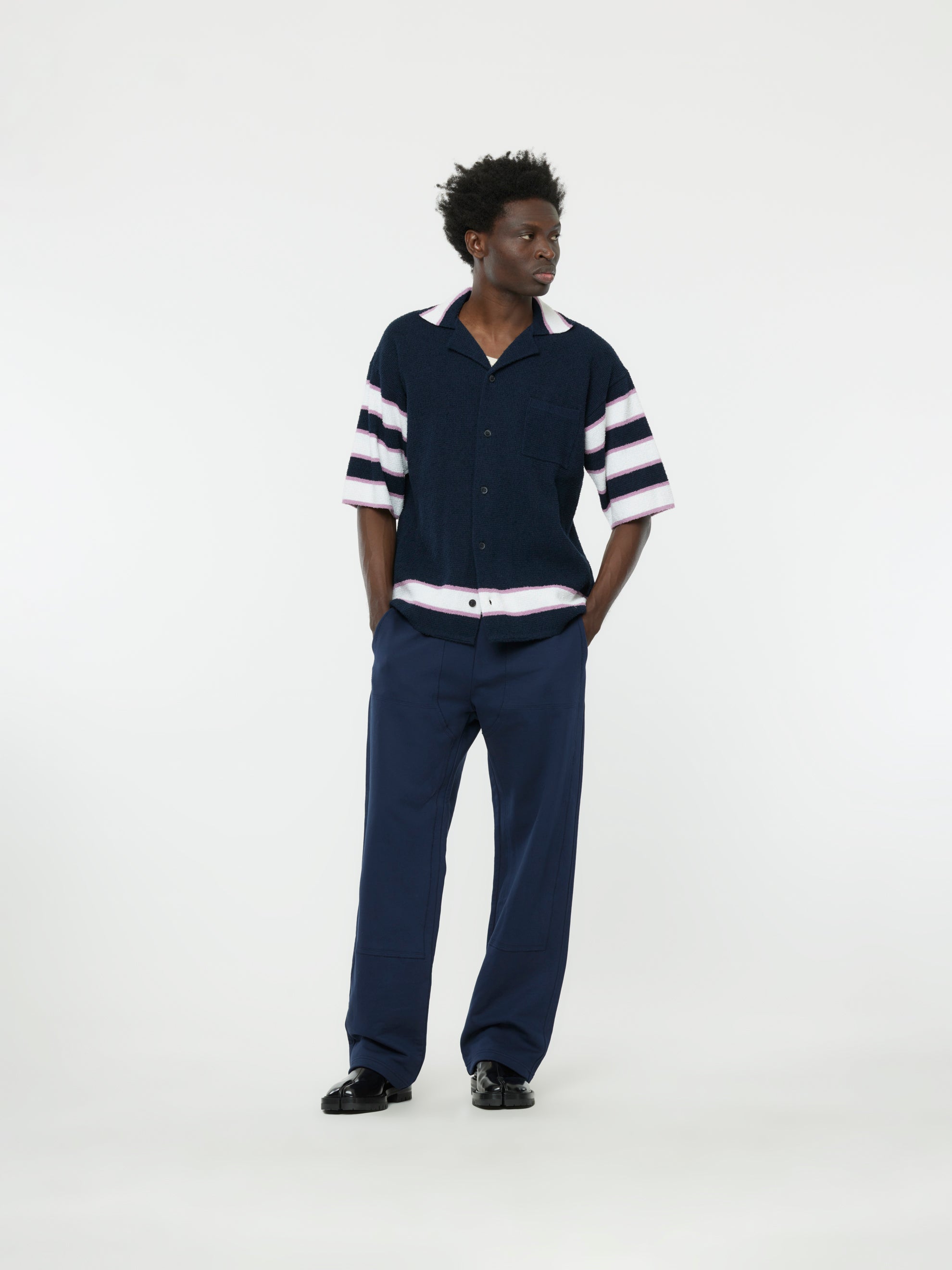 Banded Track Trousers (Blue Kyanite)