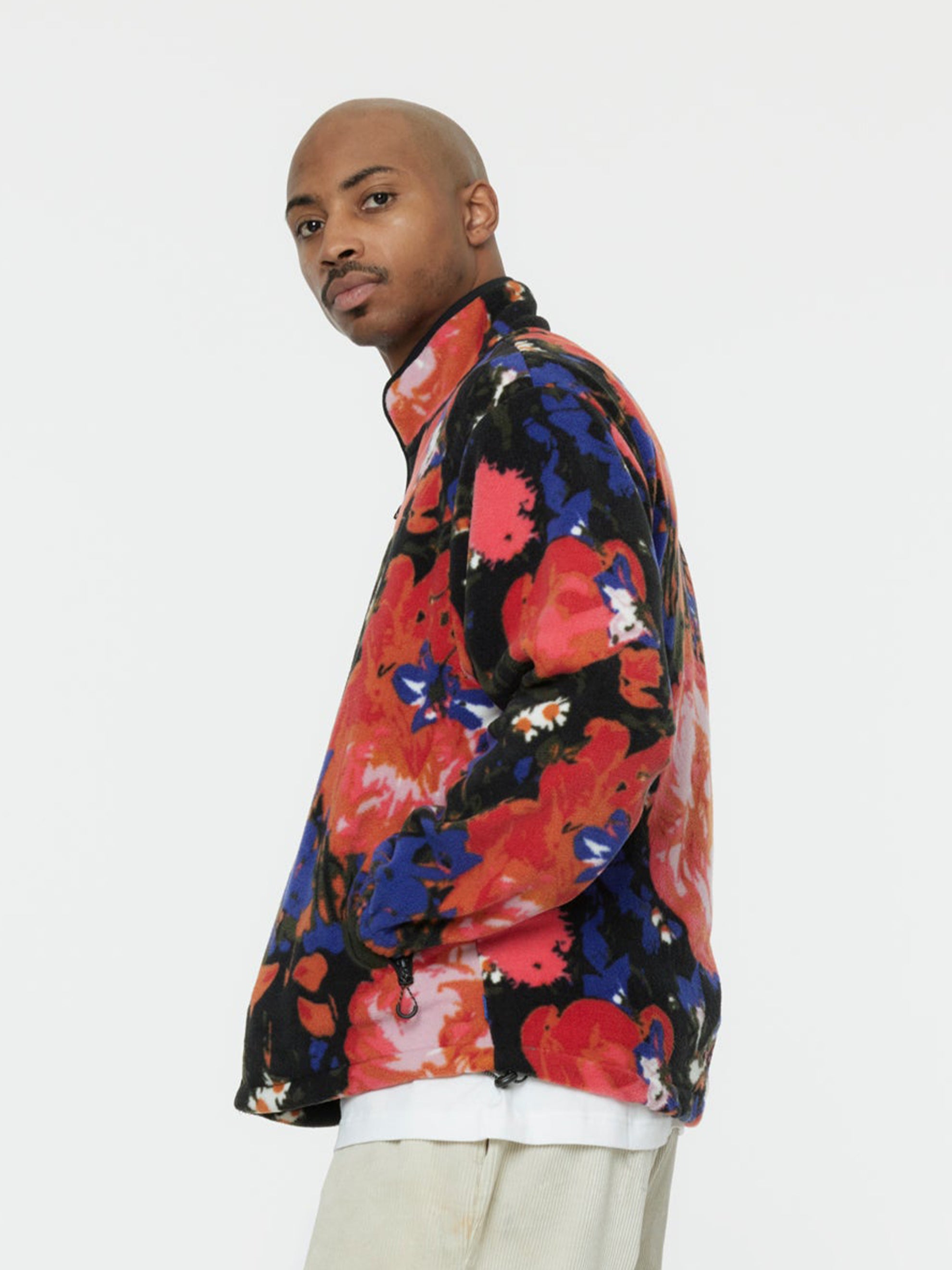 FLEECE FLORAL JACKET (MULTI)