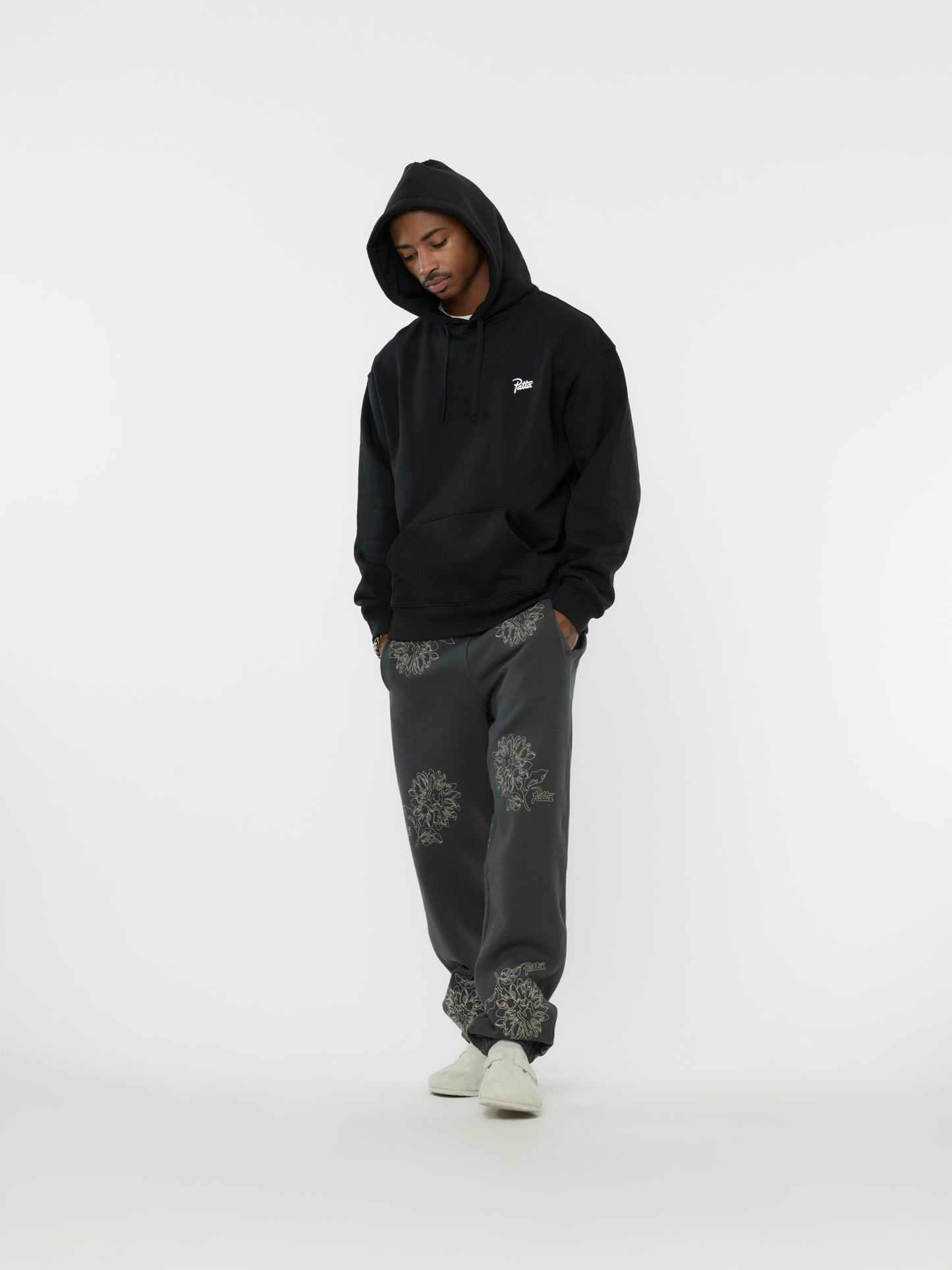 Patta Fovever And Always Boxy Hooded Sweater (Black)