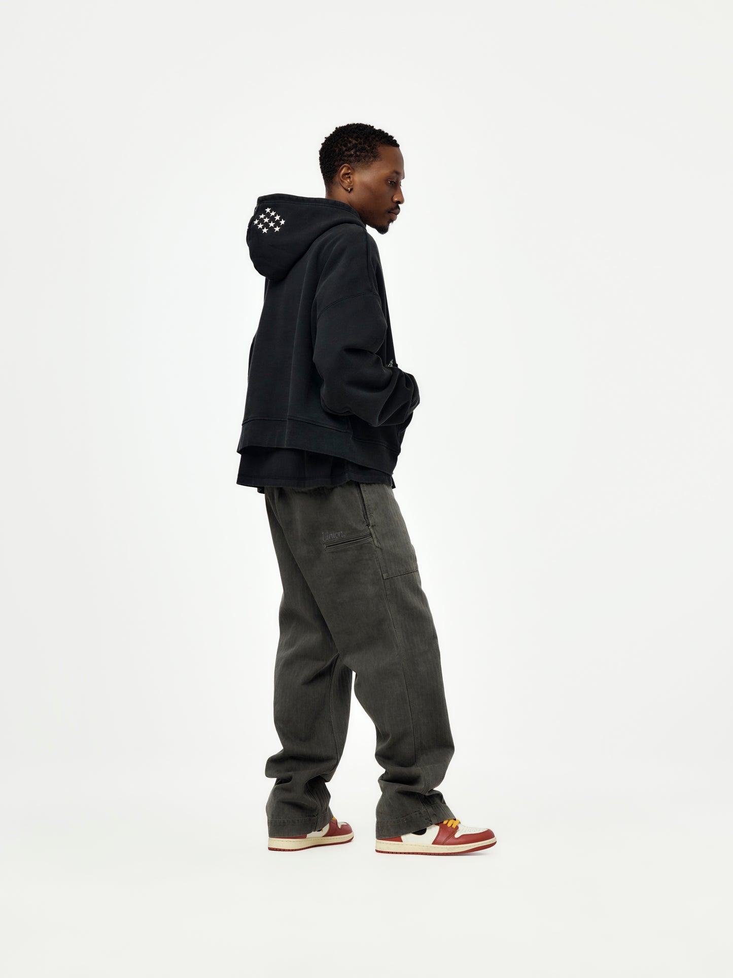 Jordan Crop Hoodie (Vintage Black)