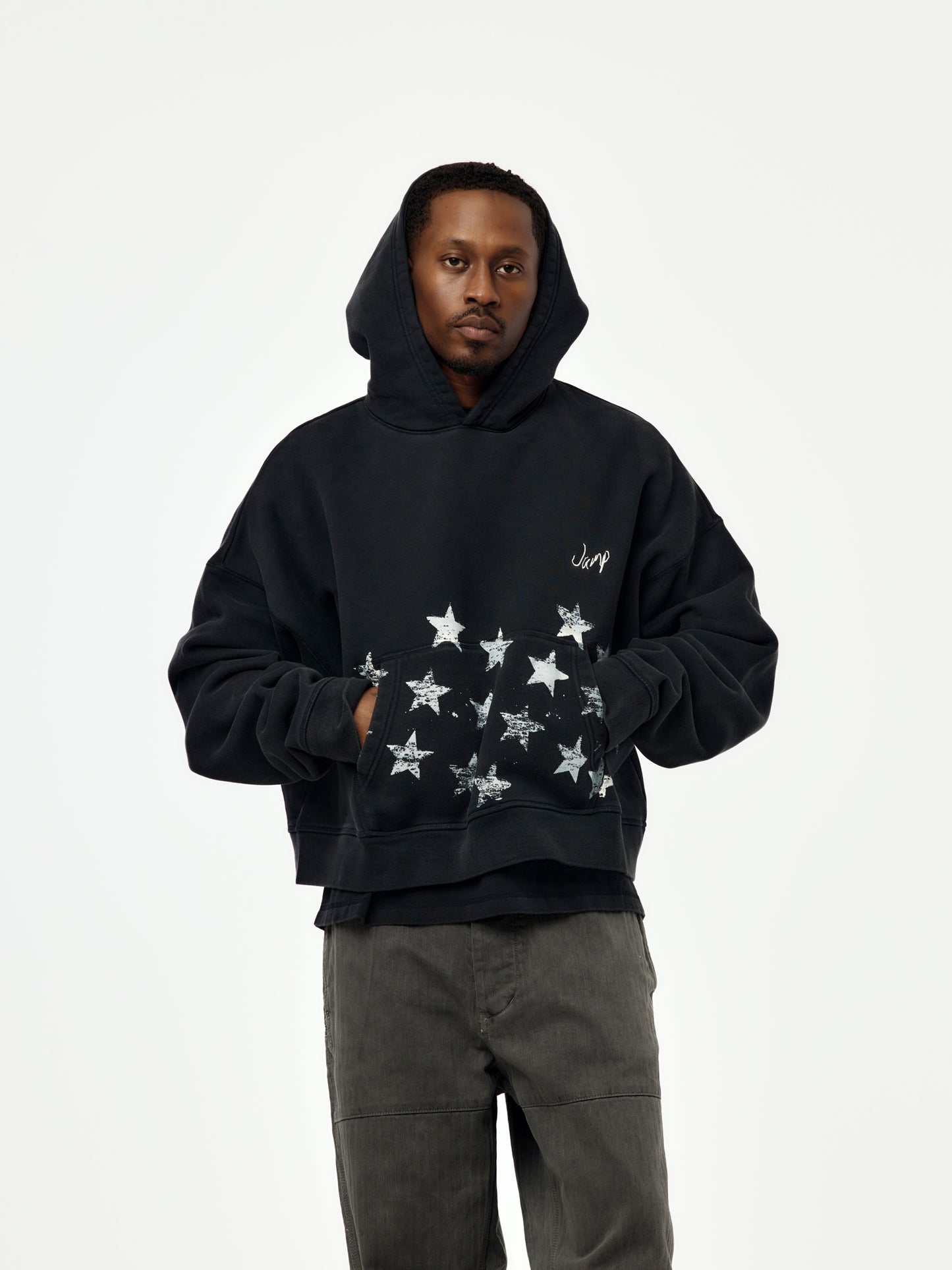 Jordan Crop Hoodie (Vintage Black)