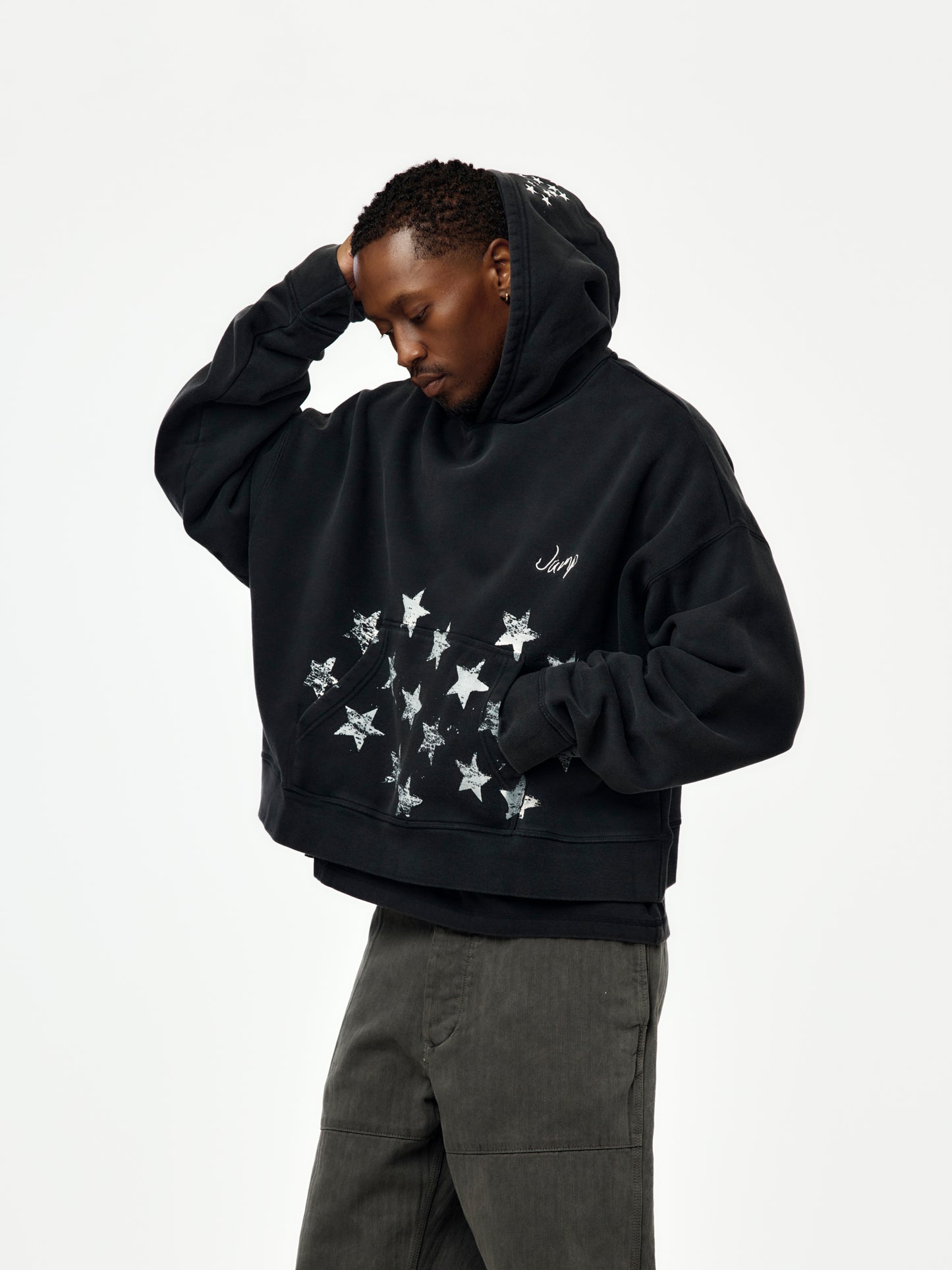 Jordan Crop Hoodie (Vintage Black)