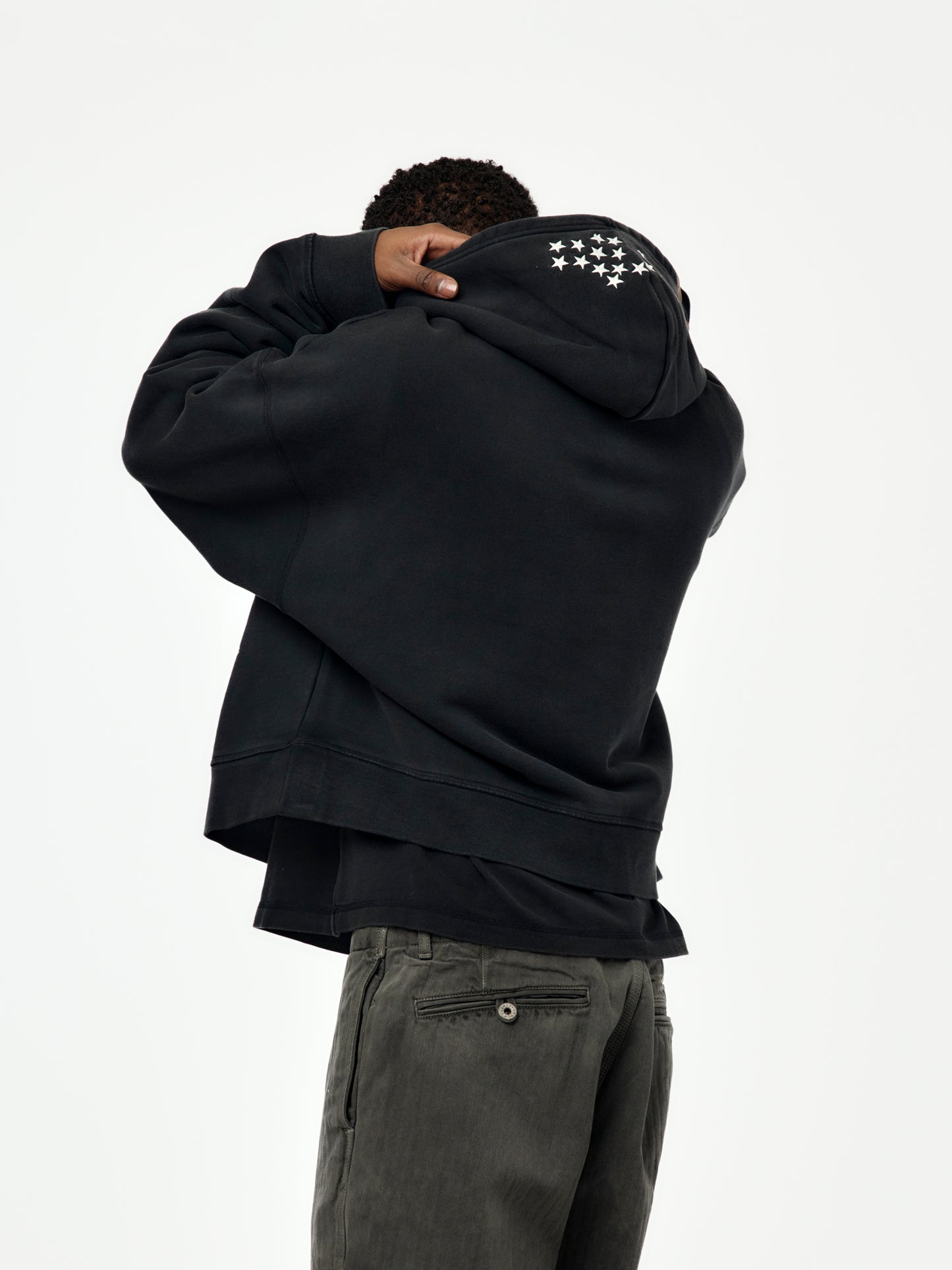 Jordan Crop Hoodie (Vintage Black)