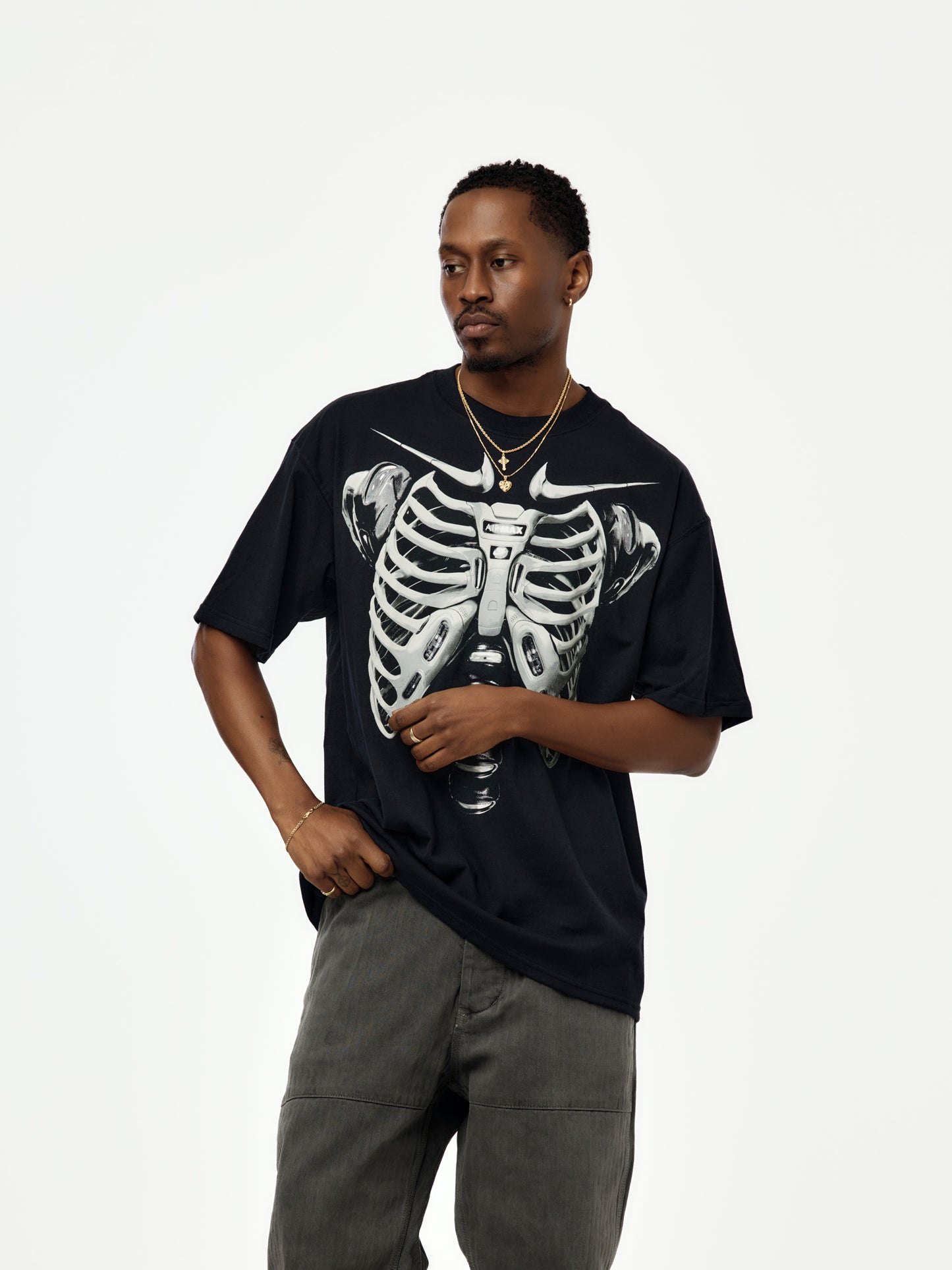 Nike Max 90 Skeleton T-Shirt (BLACK/LT SMOKE GREY)