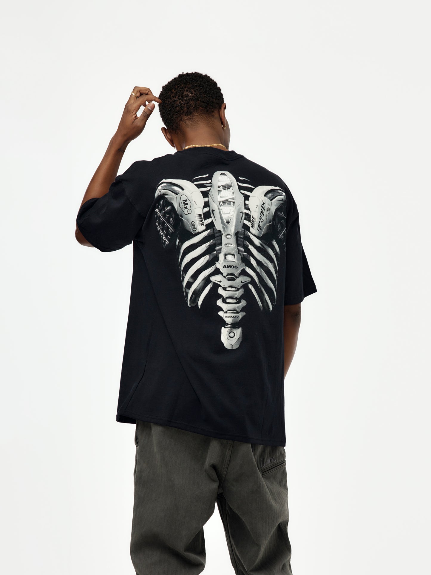 Nike Max 90 Skeleton T-Shirt (BLACK/LT SMOKE GREY)