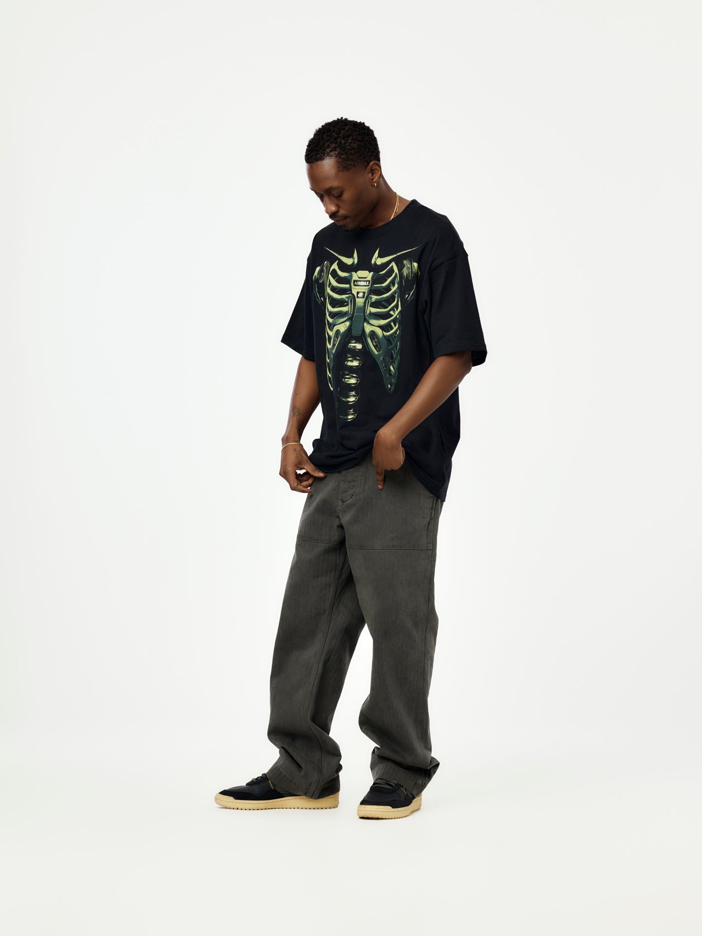 Nike Men's Max 90 T-Shirt (BLACK/VOLT)