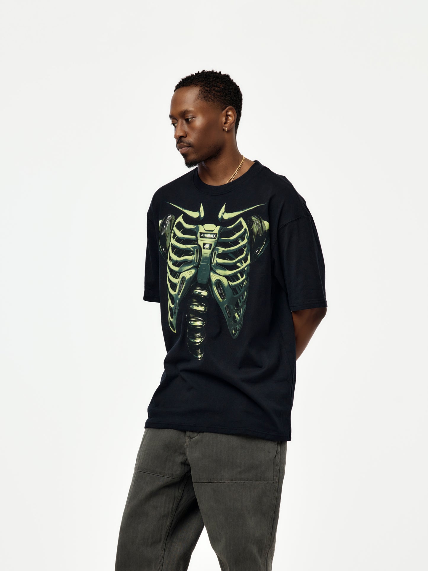 Nike Men's Max 90 T-Shirt (BLACK/VOLT)