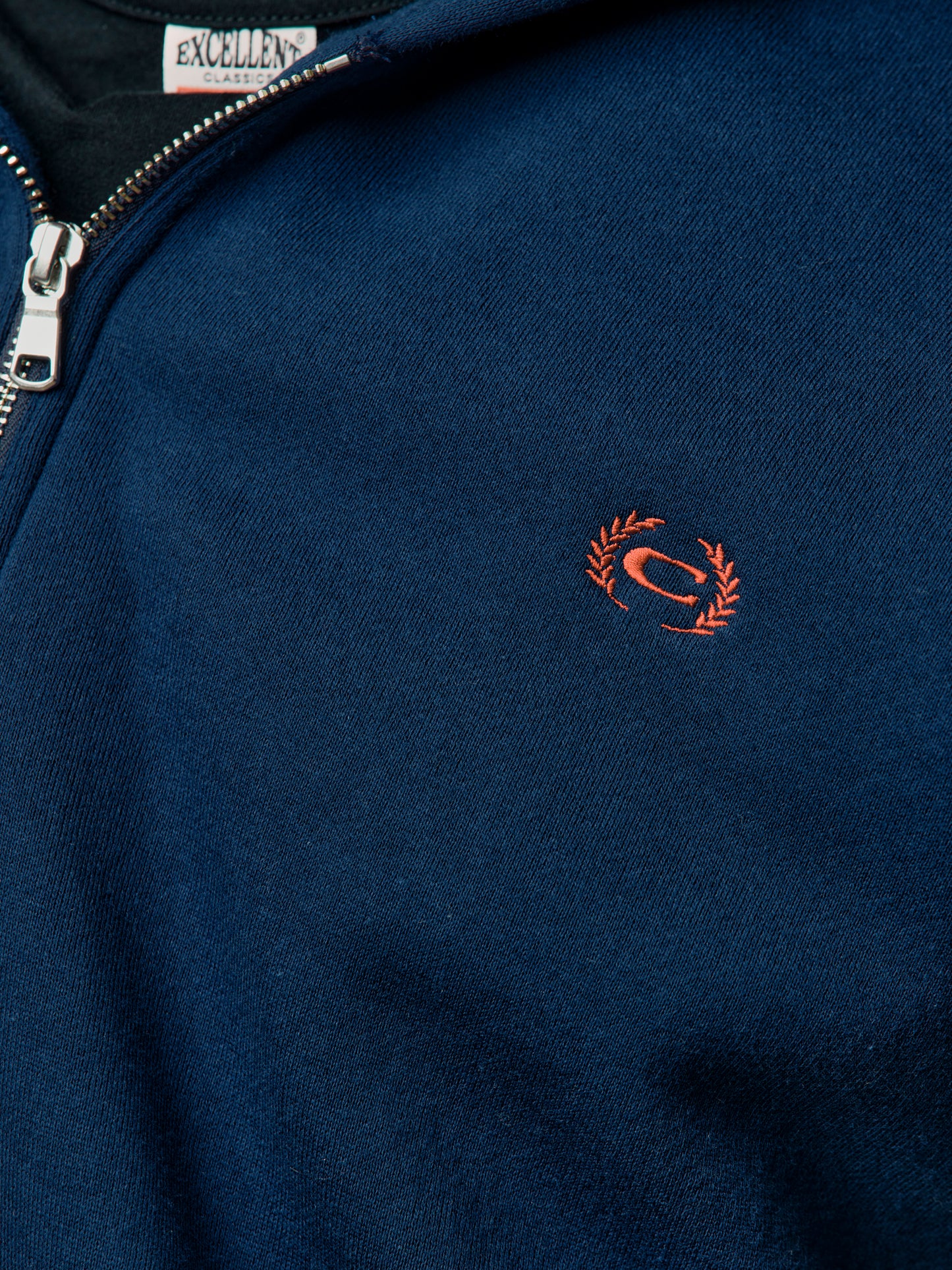 Twisted Zip-Up Hoodie (Navy)