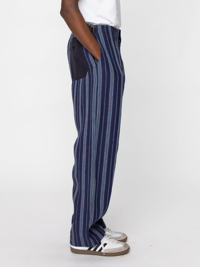70's Trousers (Navy Stripe)30391842668621