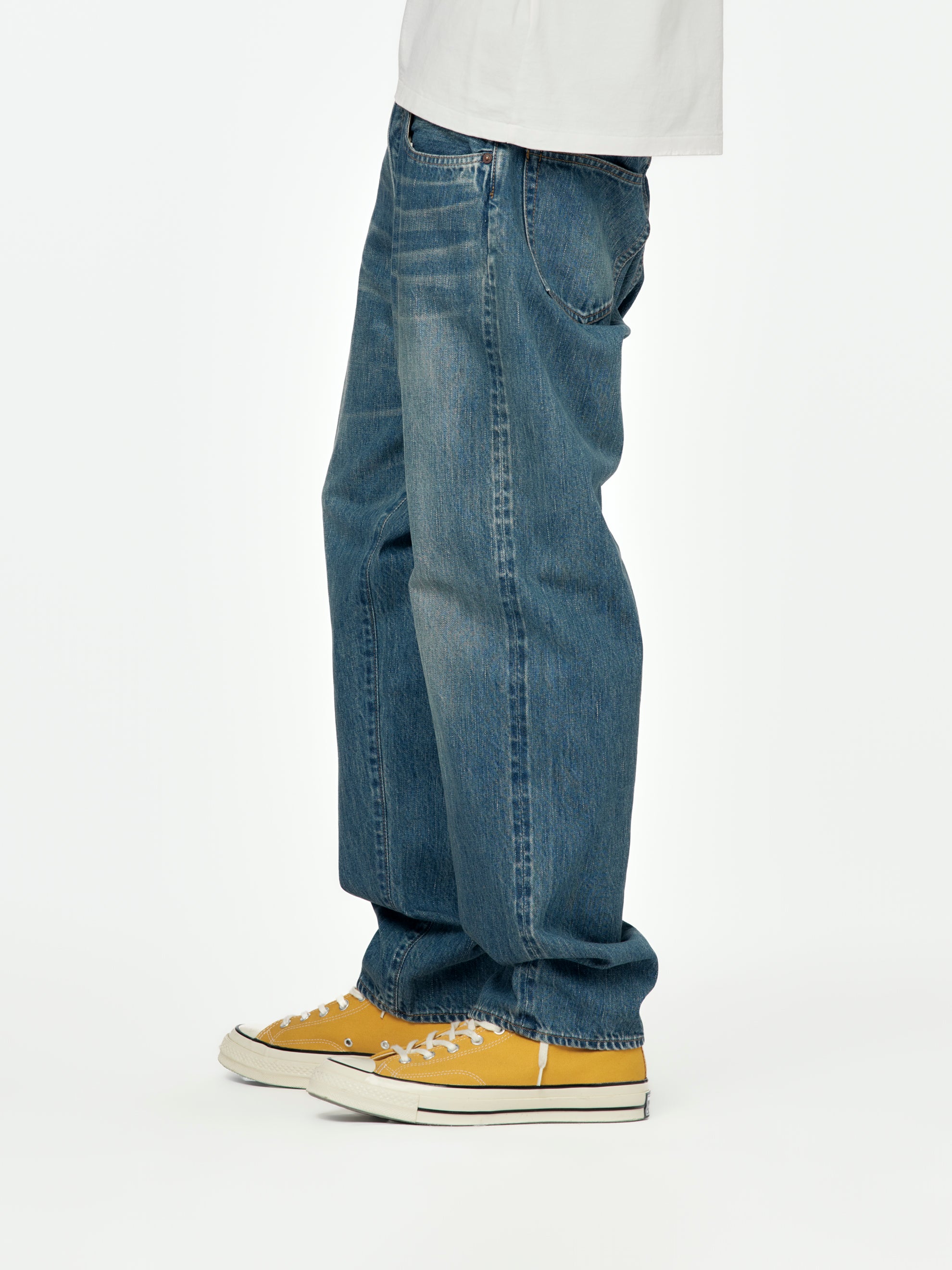 A.PRESSE Washed Denim Pants E(Bleach) SIS - UNION LOS ANGELES