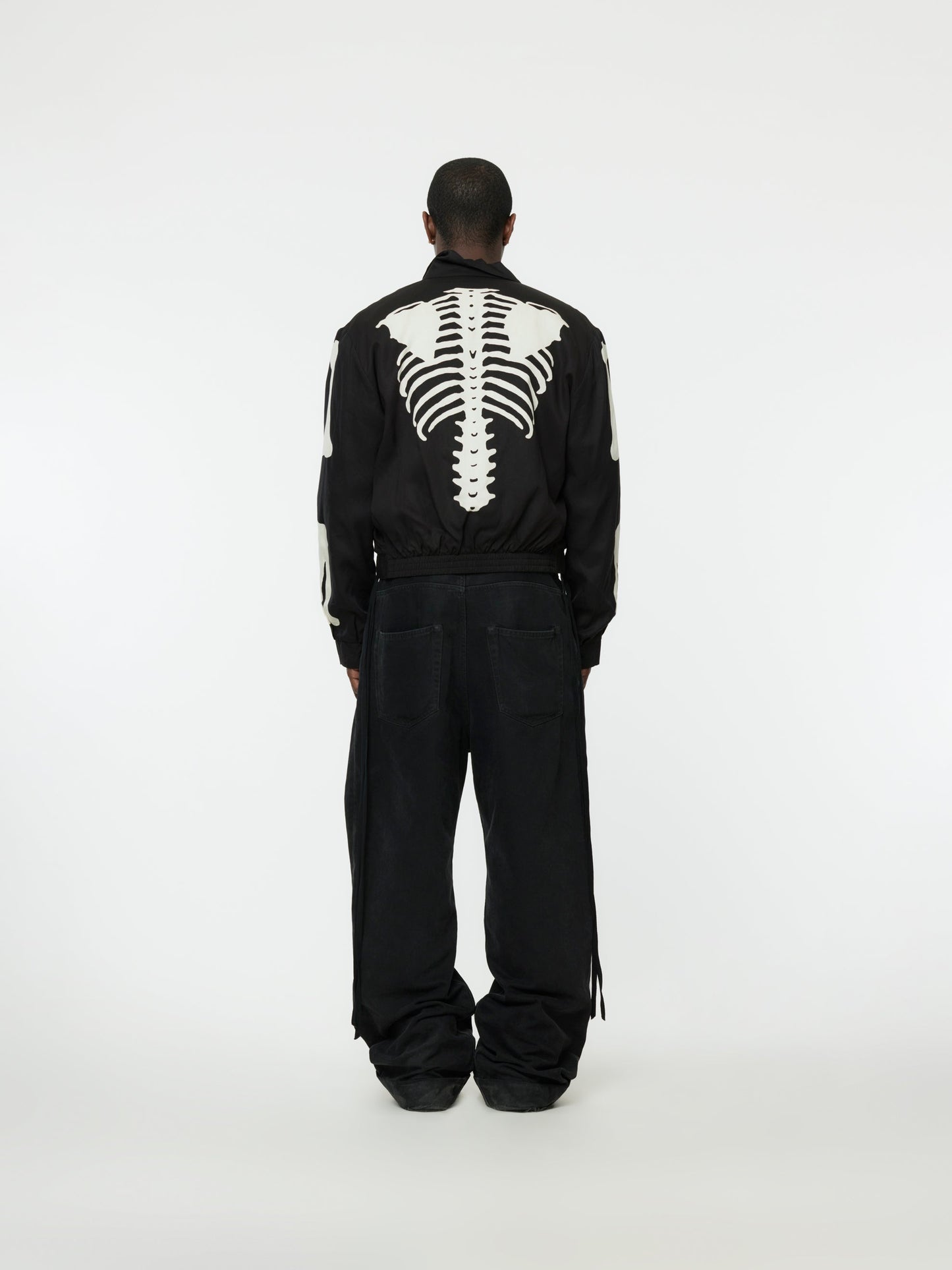 Twill Bone Drizzler Jacket (Black)