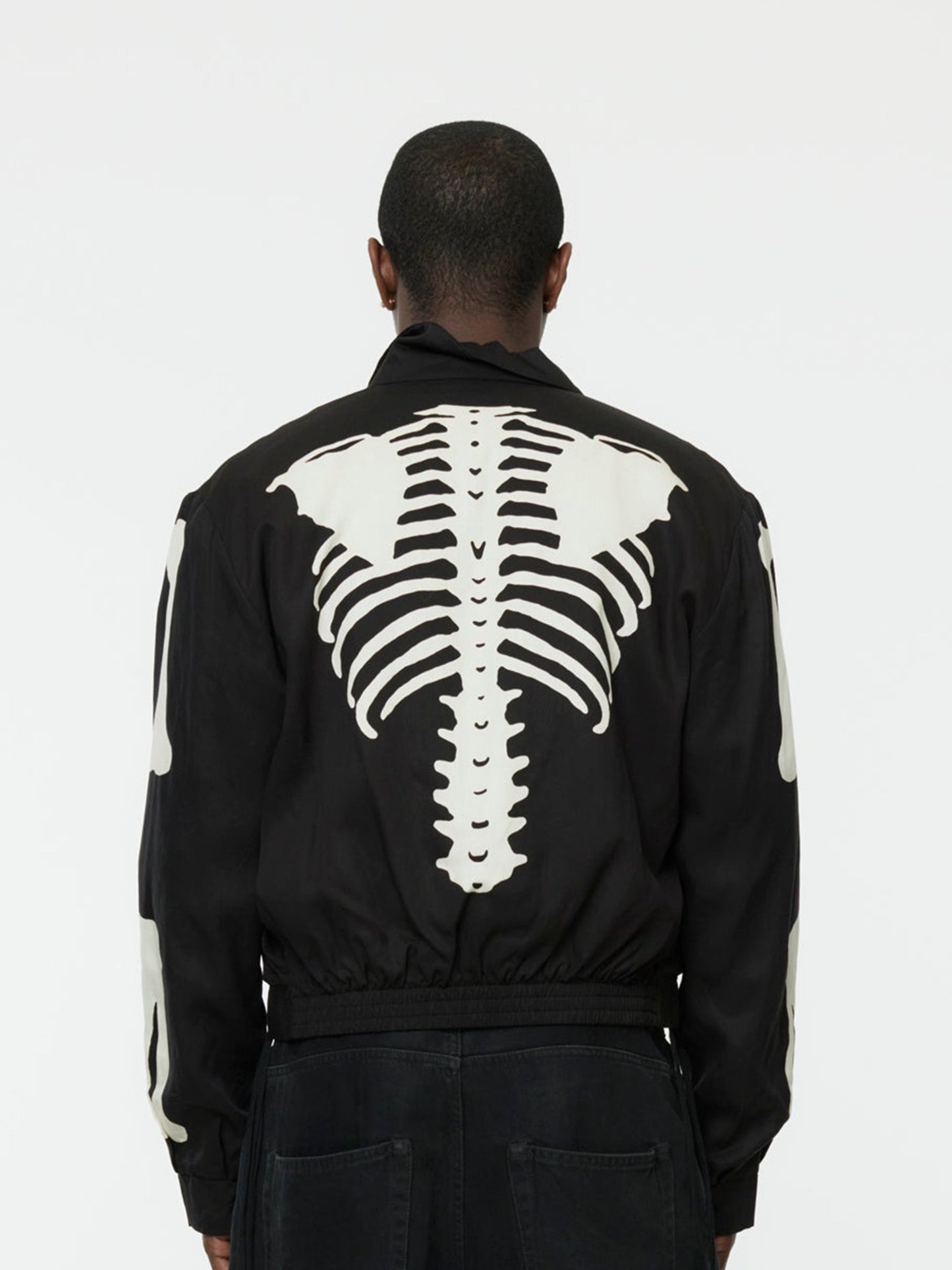 Twill Bone Drizzler Jacket (Black)