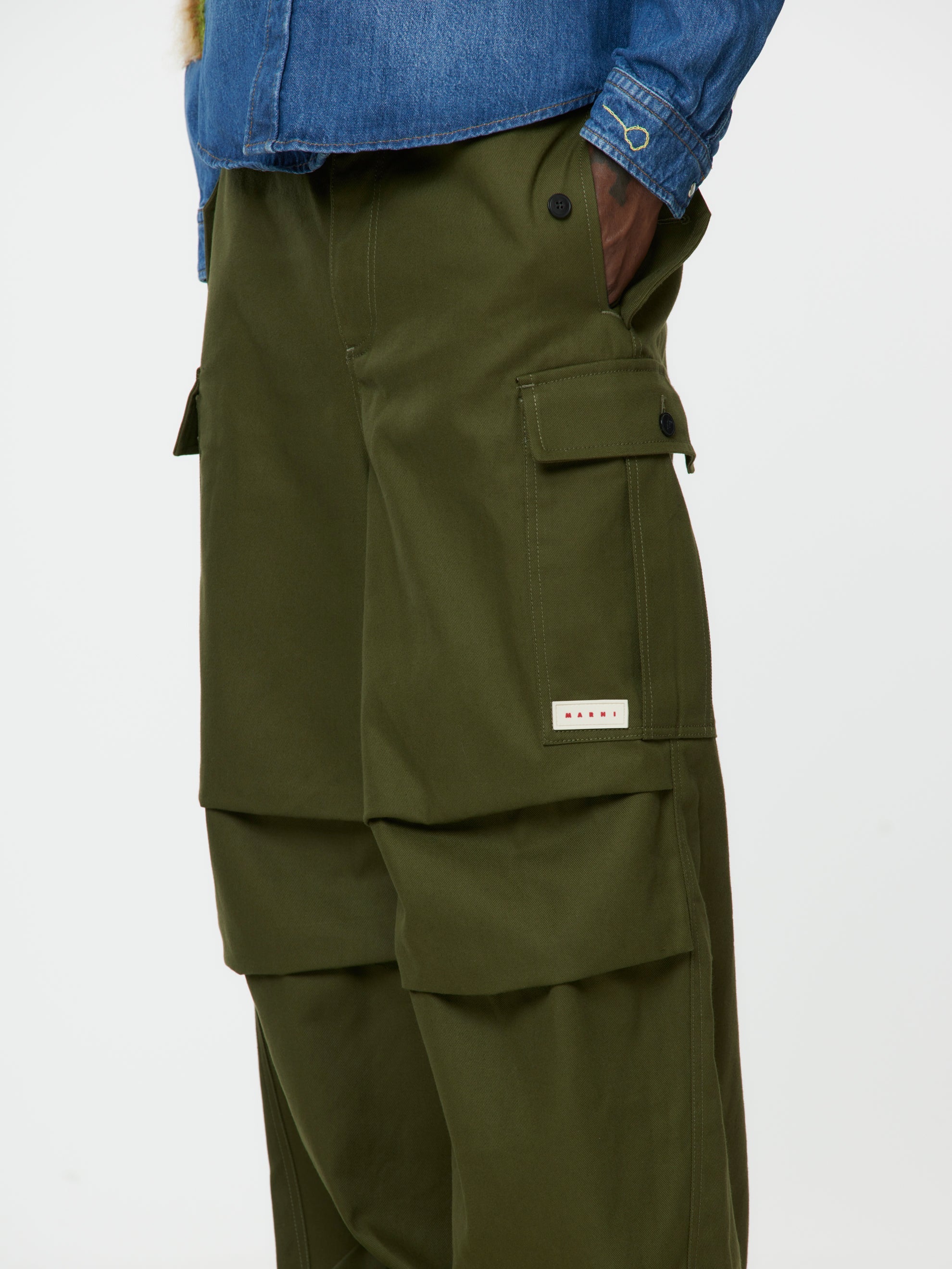 Garbardine Workwear Pants (Leaf Green)