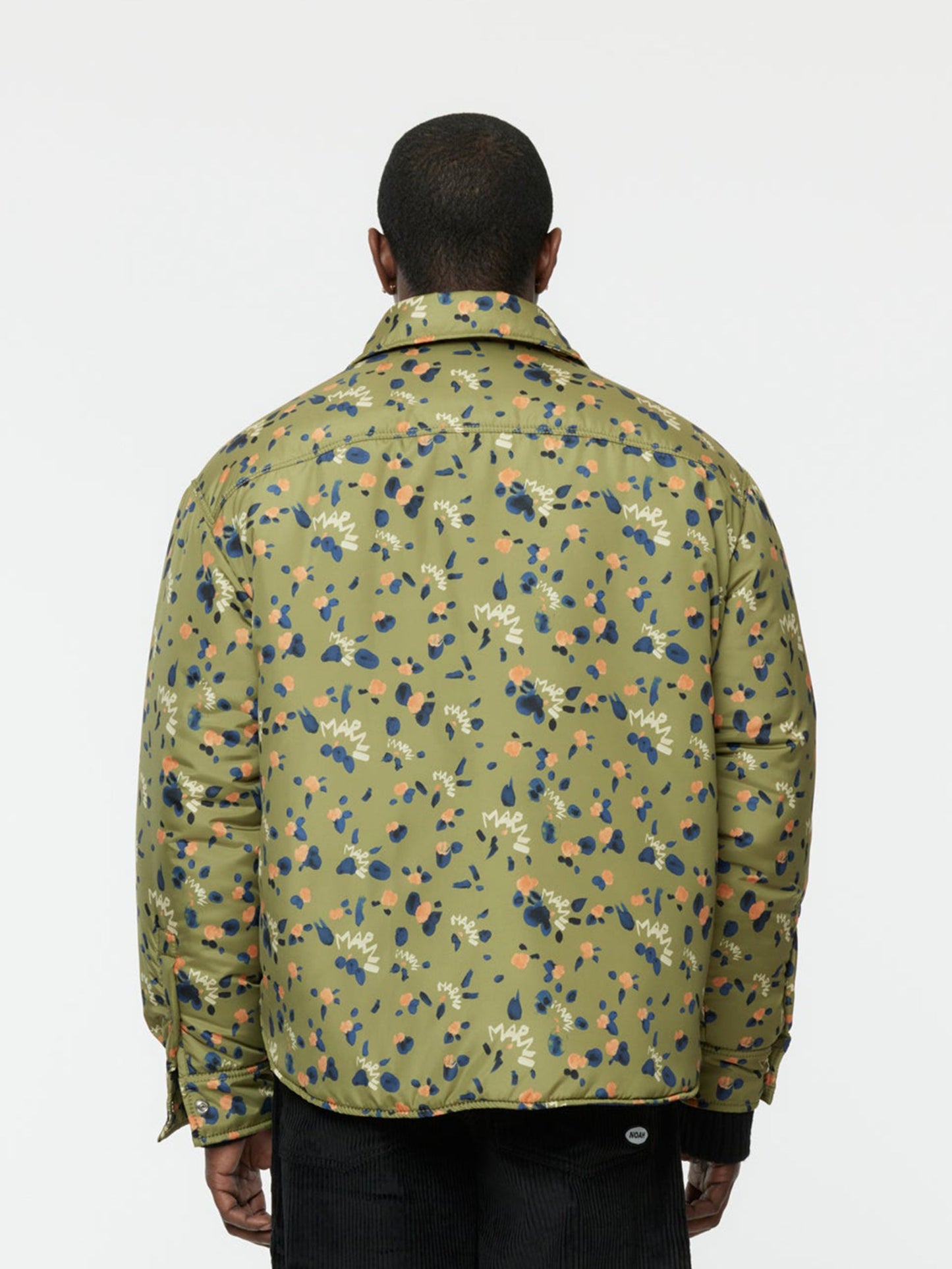 Dripping Quilted Overshirt Jacket (Leaf Green)
