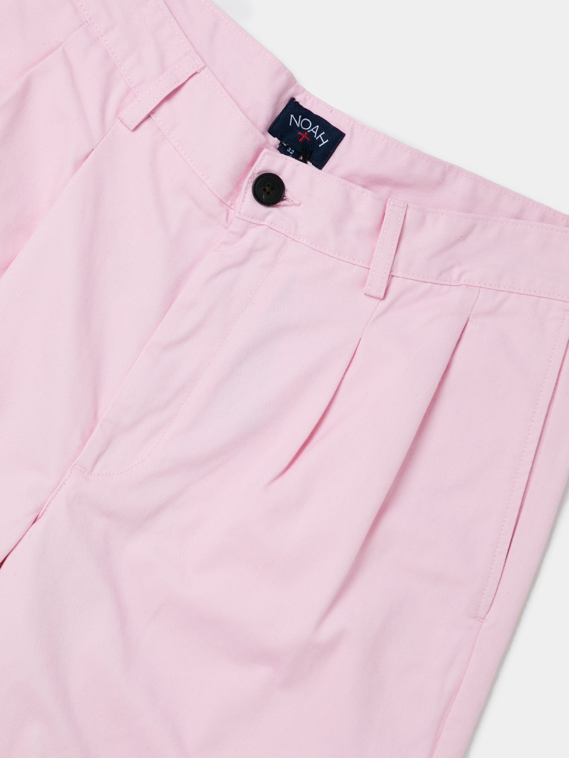 Twill Double-Pleat Pants (Pink)