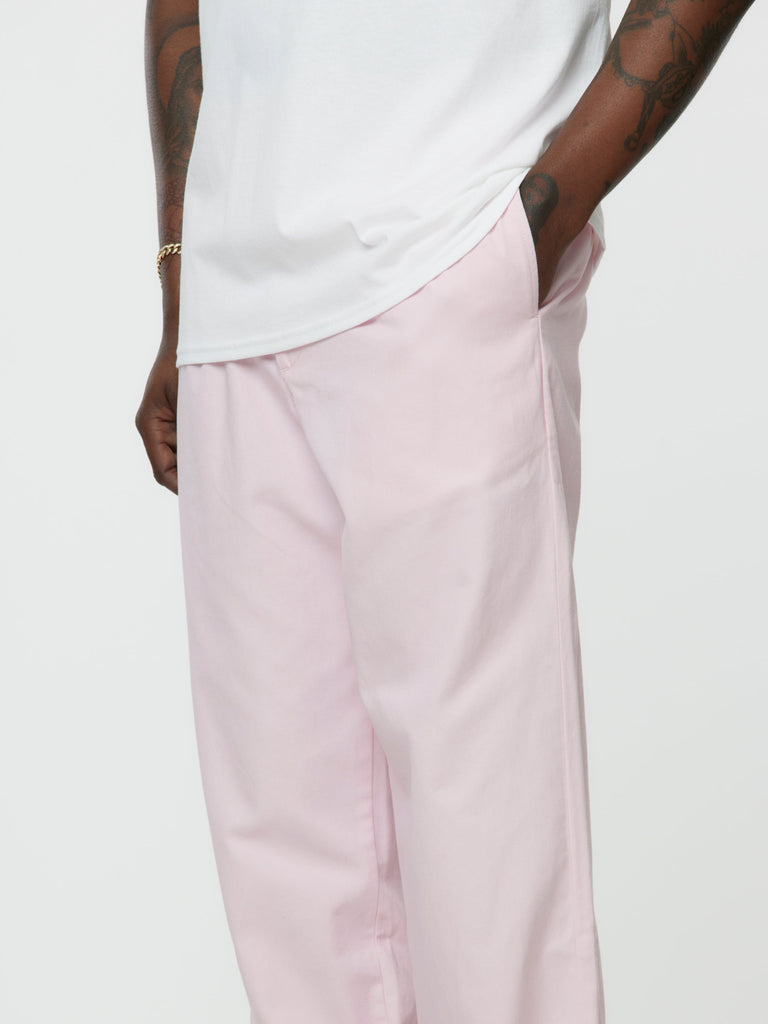 Twill Double-Pleat Pants (Pink)30742108241997