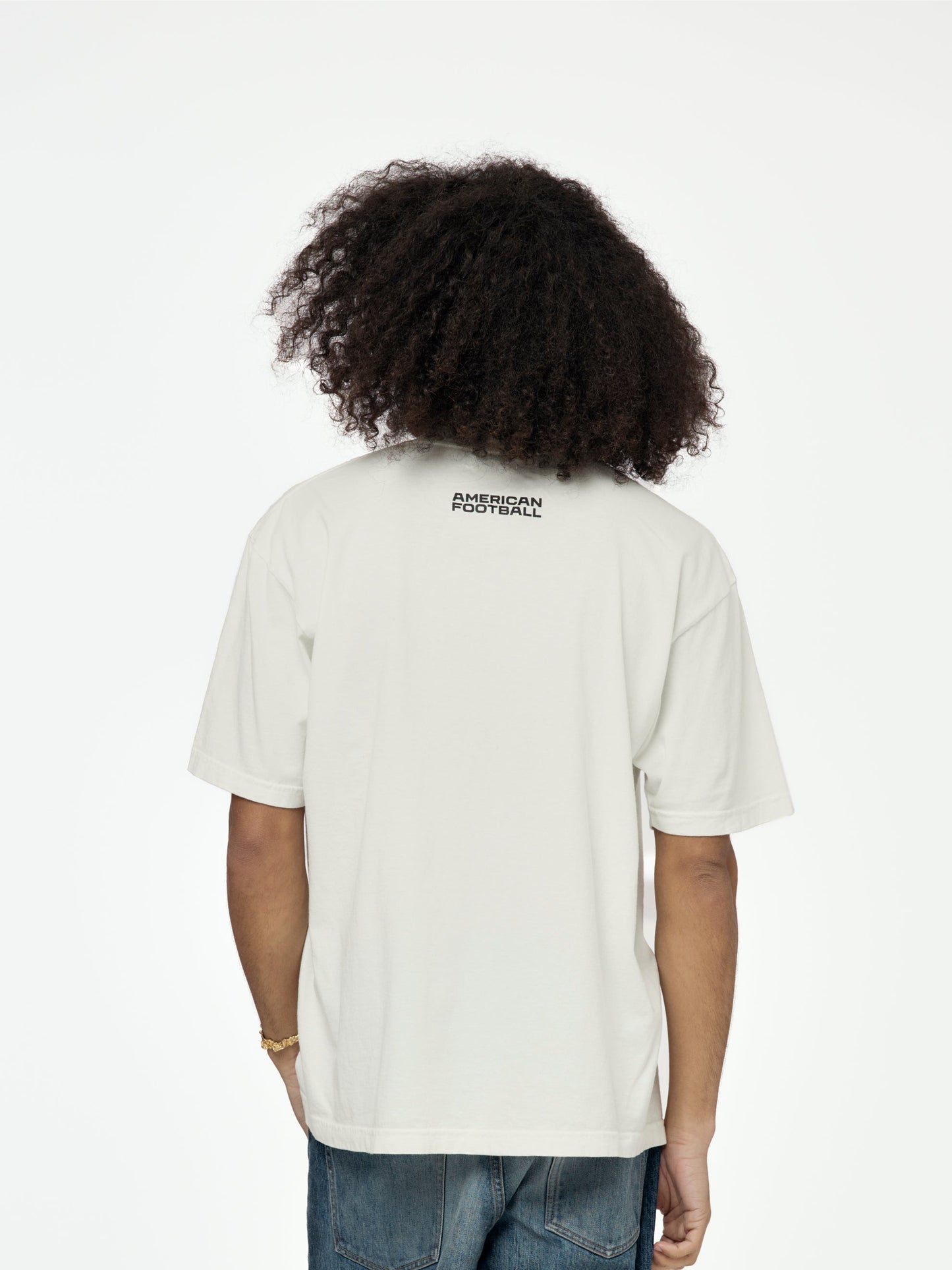 This is a Football Tee (Off White)