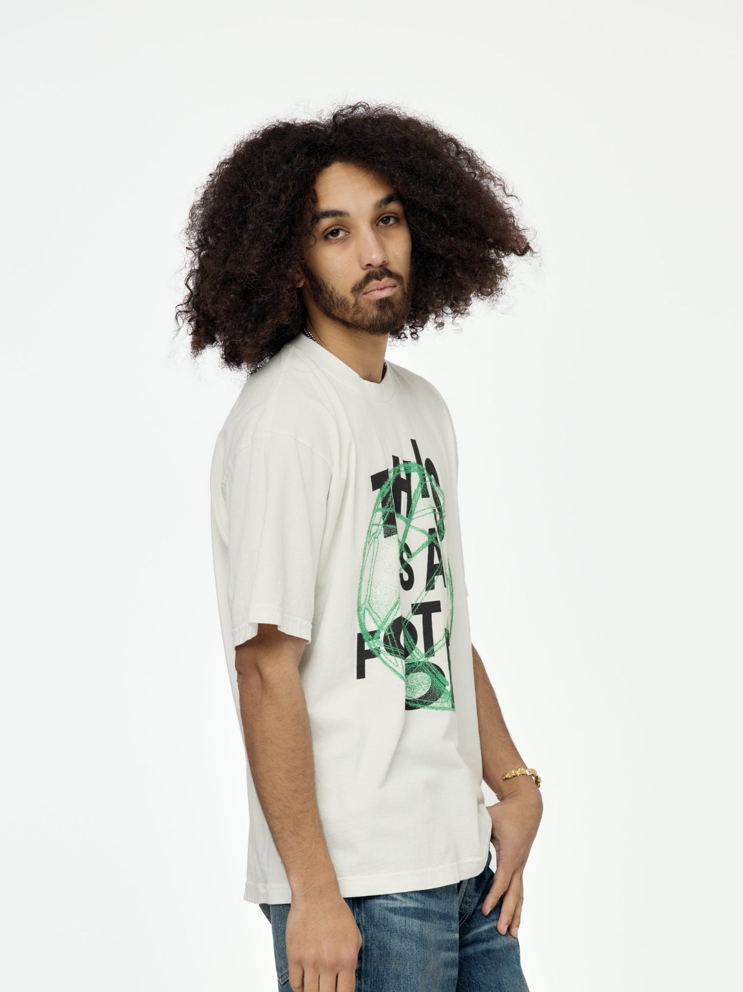 This is a Football Tee (Off White)