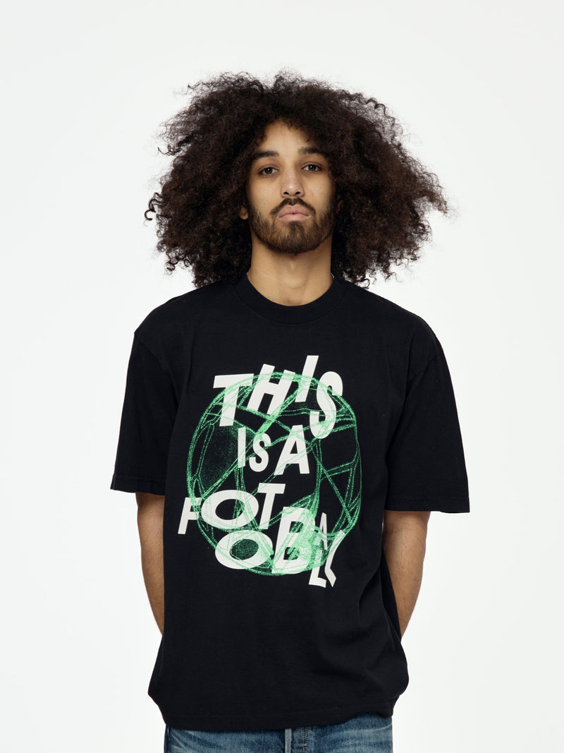 This is a Football Tee (Vintage Black)