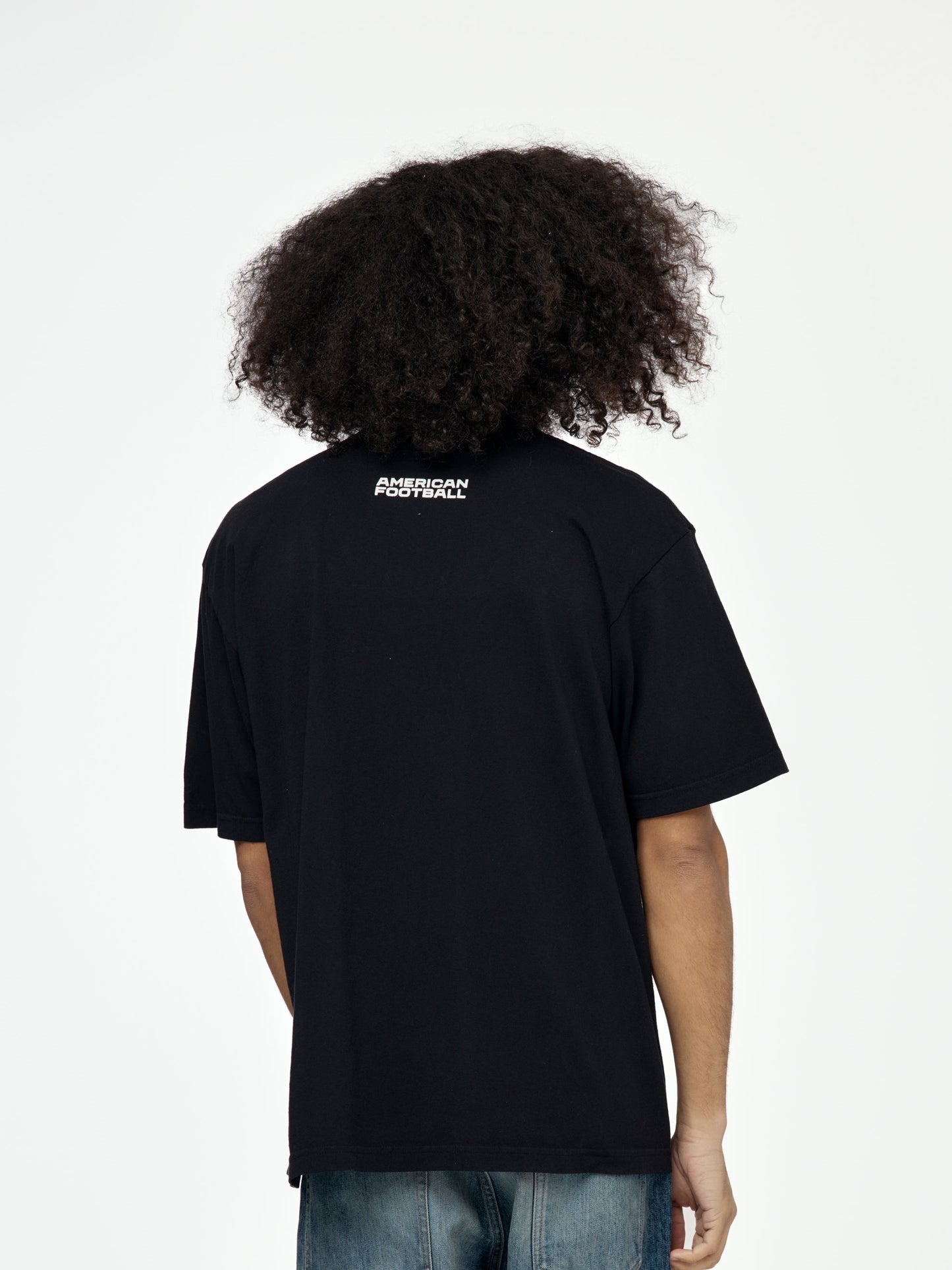 This is a Football Tee (Vintage Black)