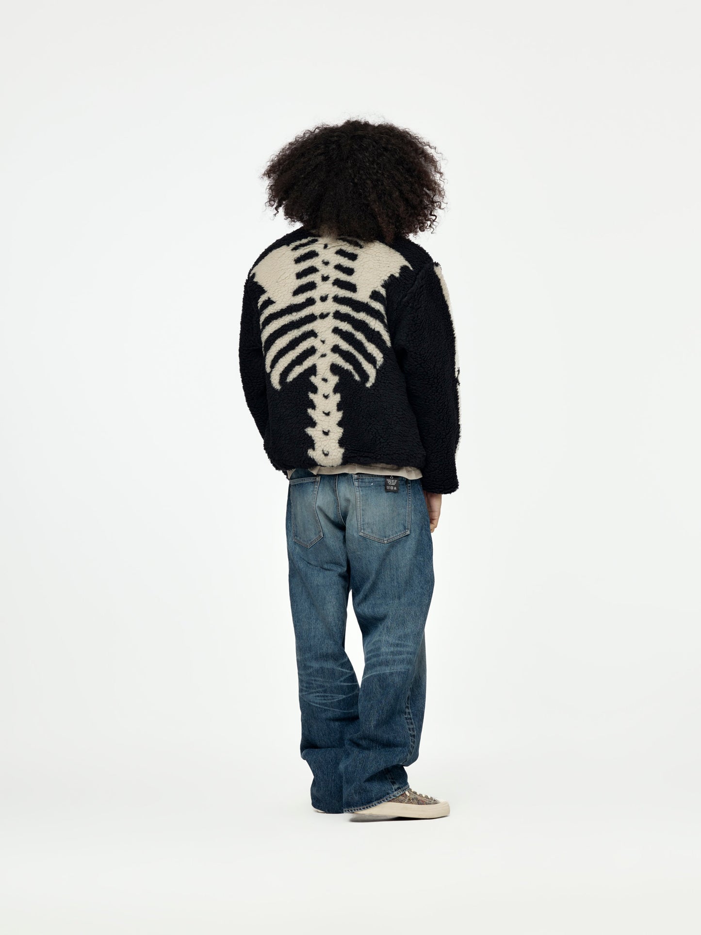 BONE Boa Fleece Reversible Blouson (Black)