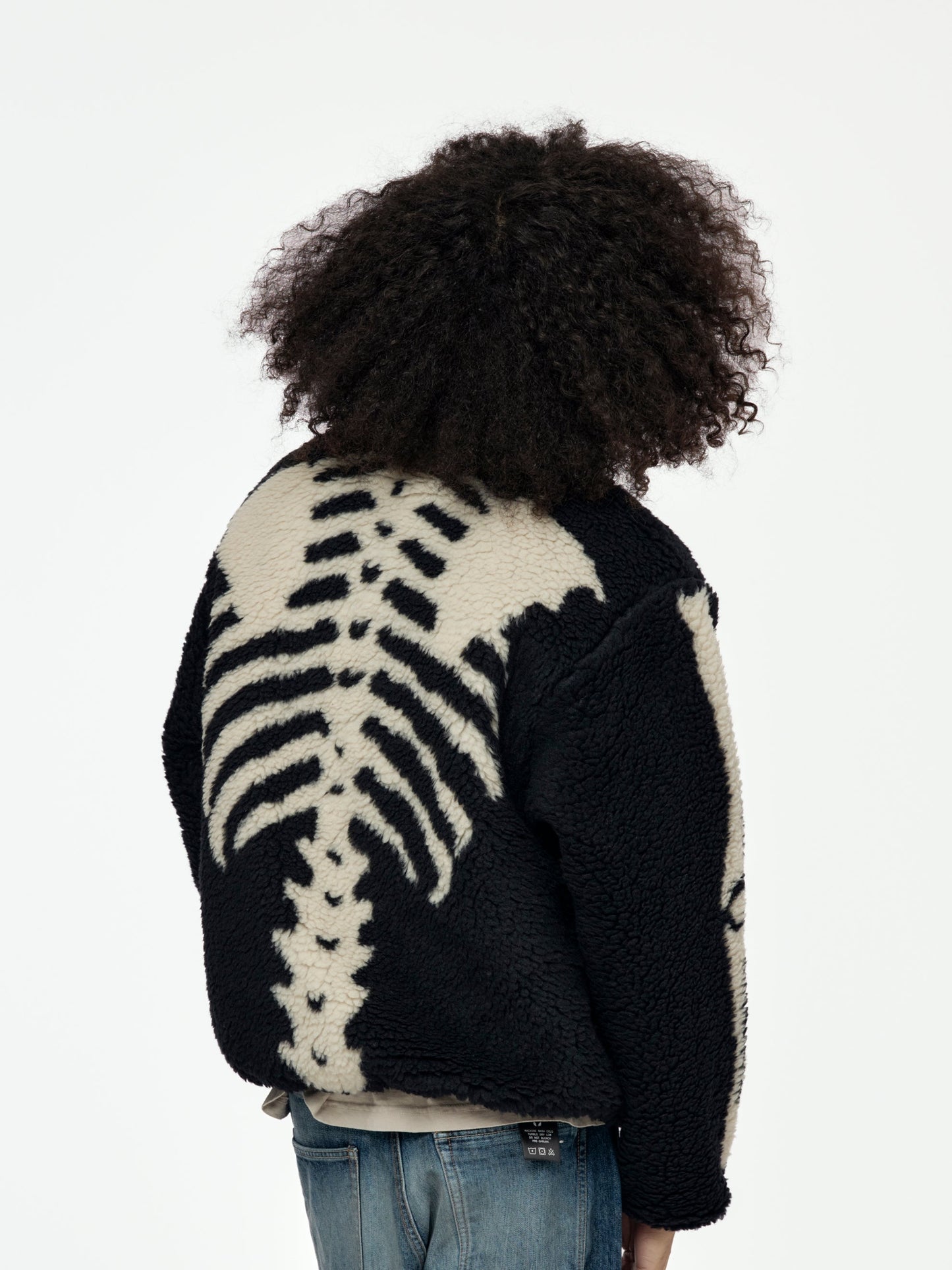 BONE Boa Fleece Reversible Blouson (Black)