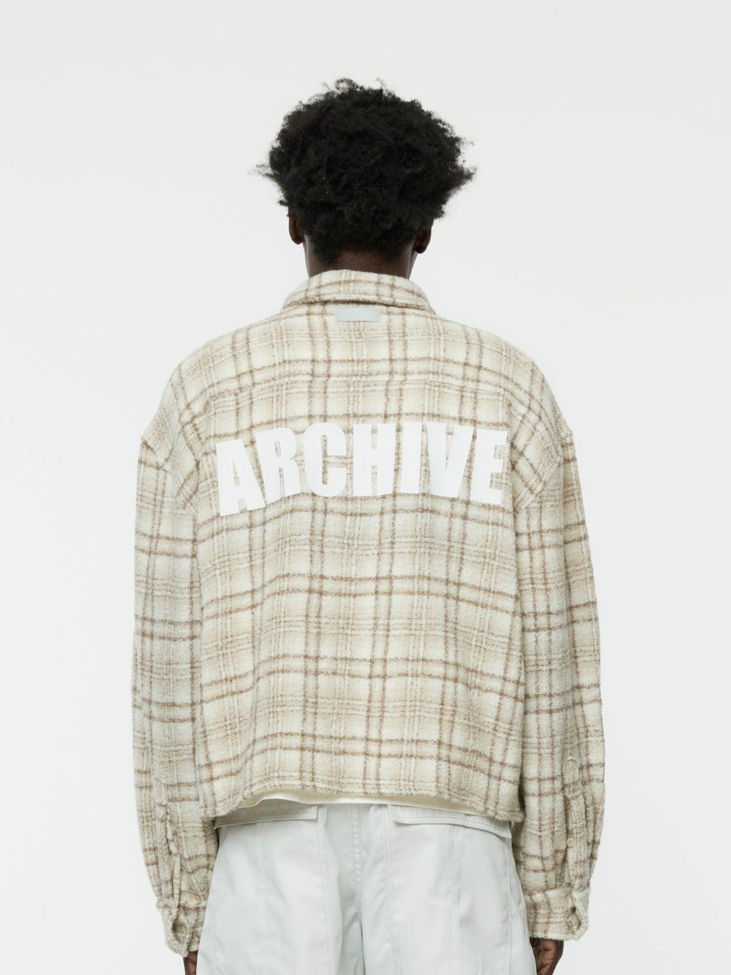 Flap Pocket Check Shirt (Khaki)