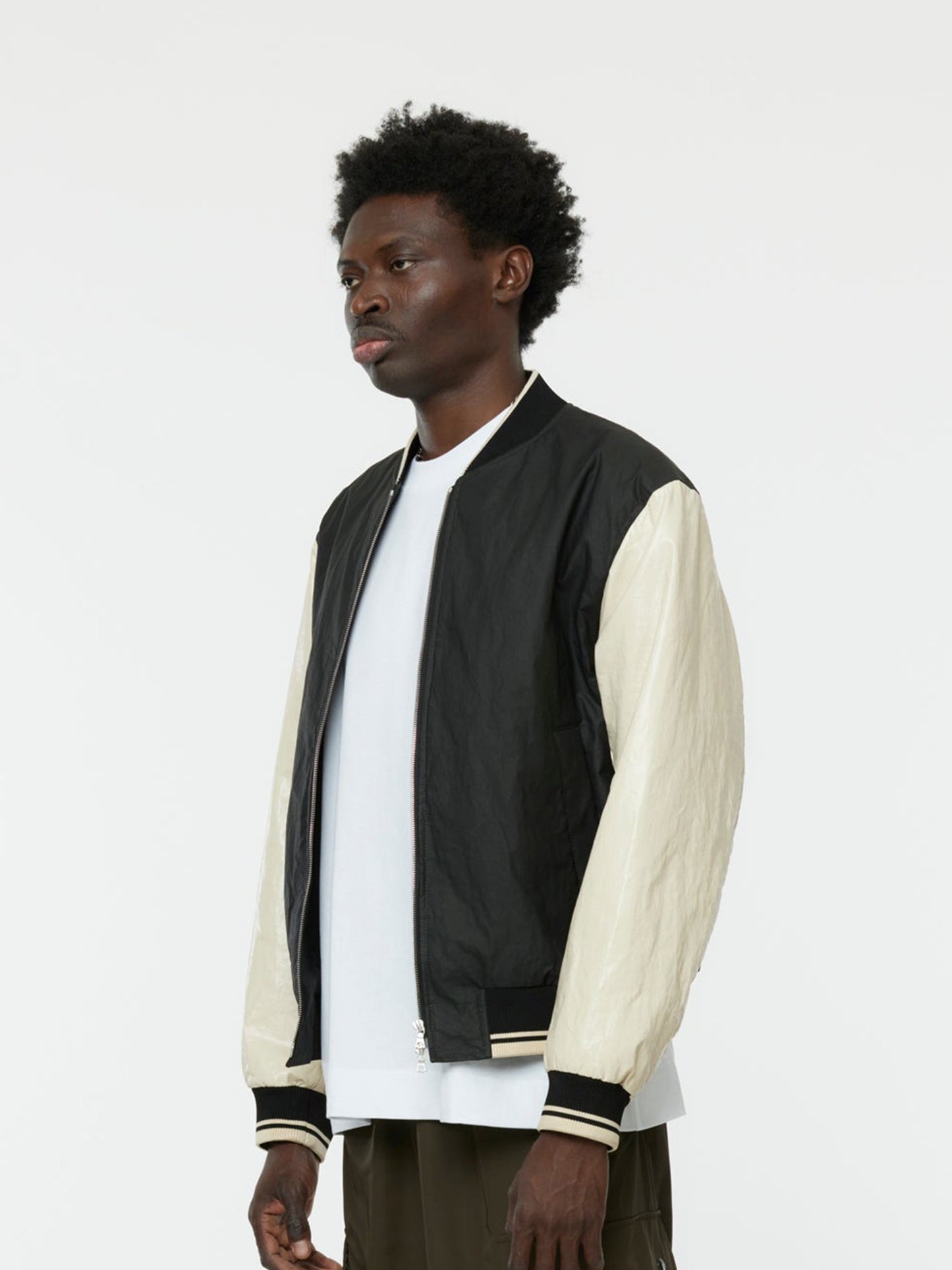 Volker Varsity Jacket (Black/Cream)