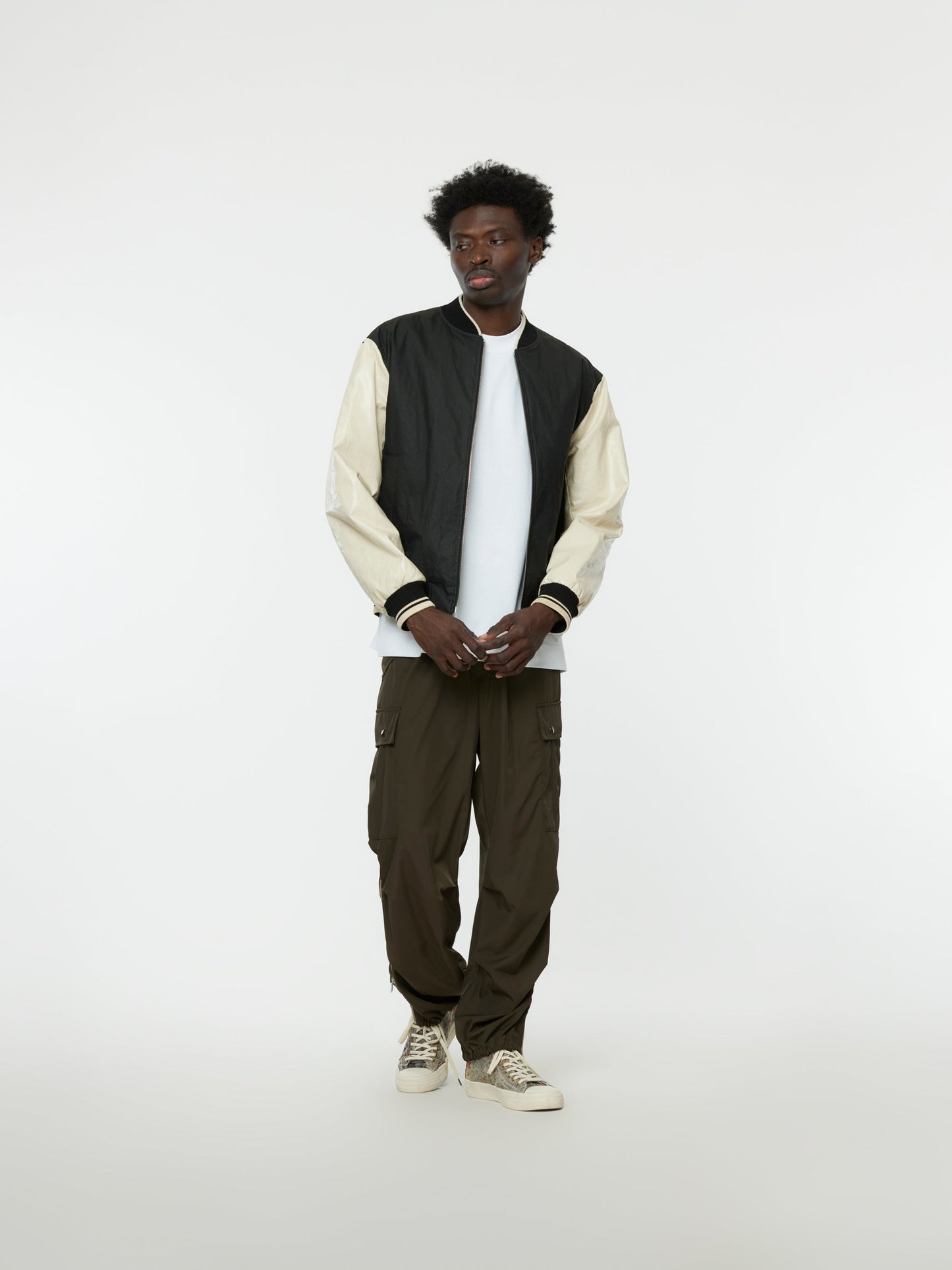 Volker Varsity Jacket (Black/Cream)