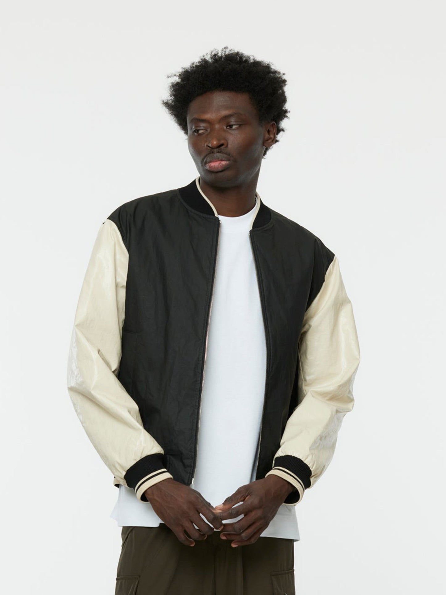 Volker Varsity Jacket (Black/Cream)