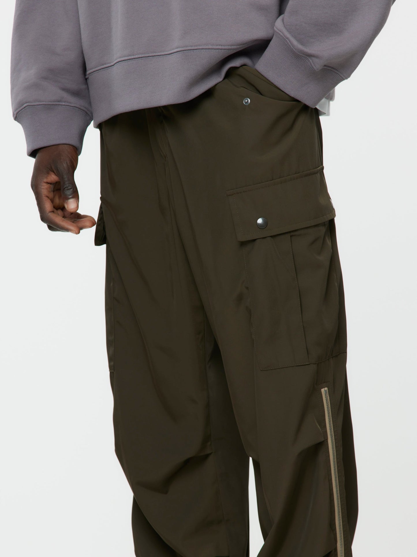 Pentin Draped Cargos (Khaki)