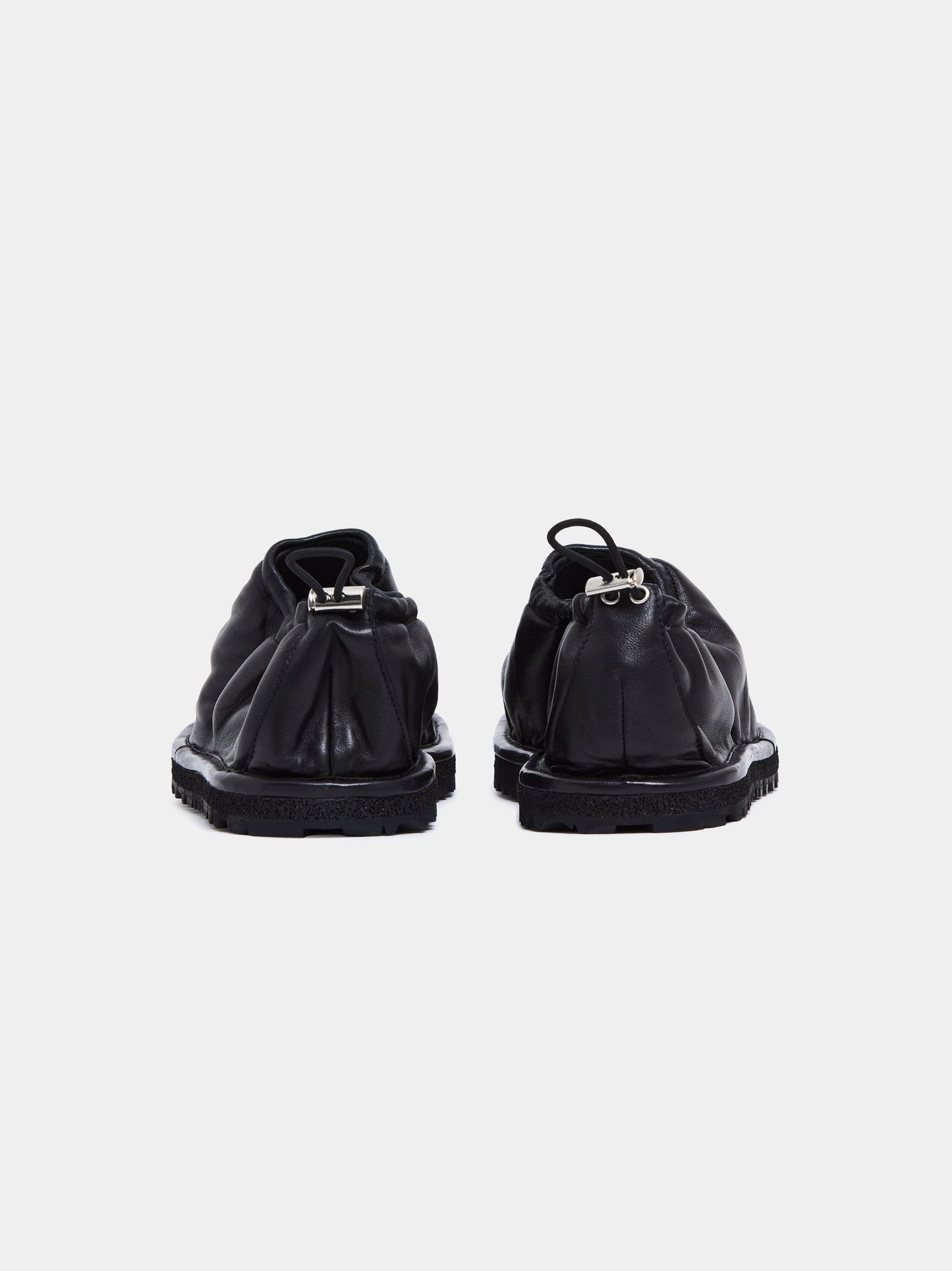 Drawstring Slippers (Black)