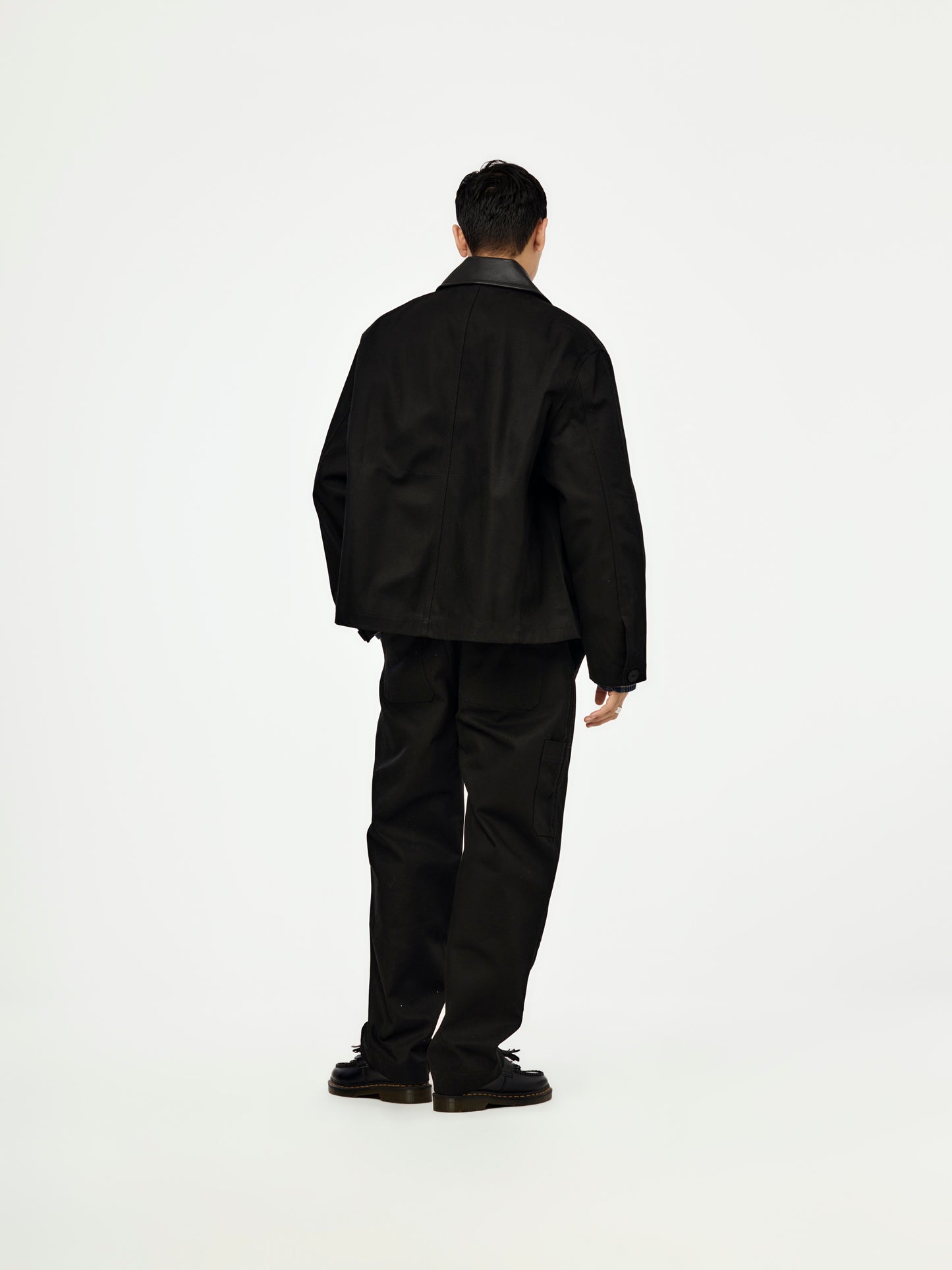 DOVER LEATHER COLLAR BARN JACKET