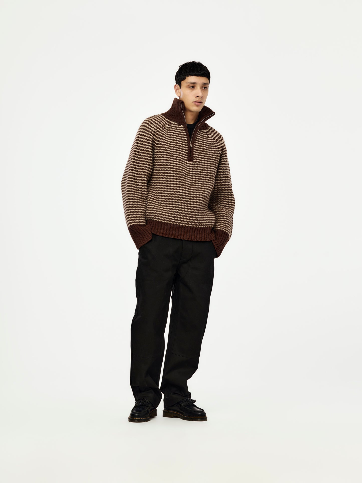 BRISTOL RIBBED 1/4 ZIP JUMPER