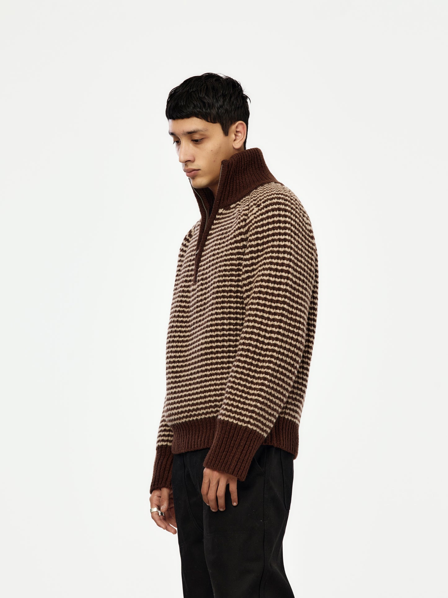 BRISTOL RIBBED 1/4 ZIP JUMPER