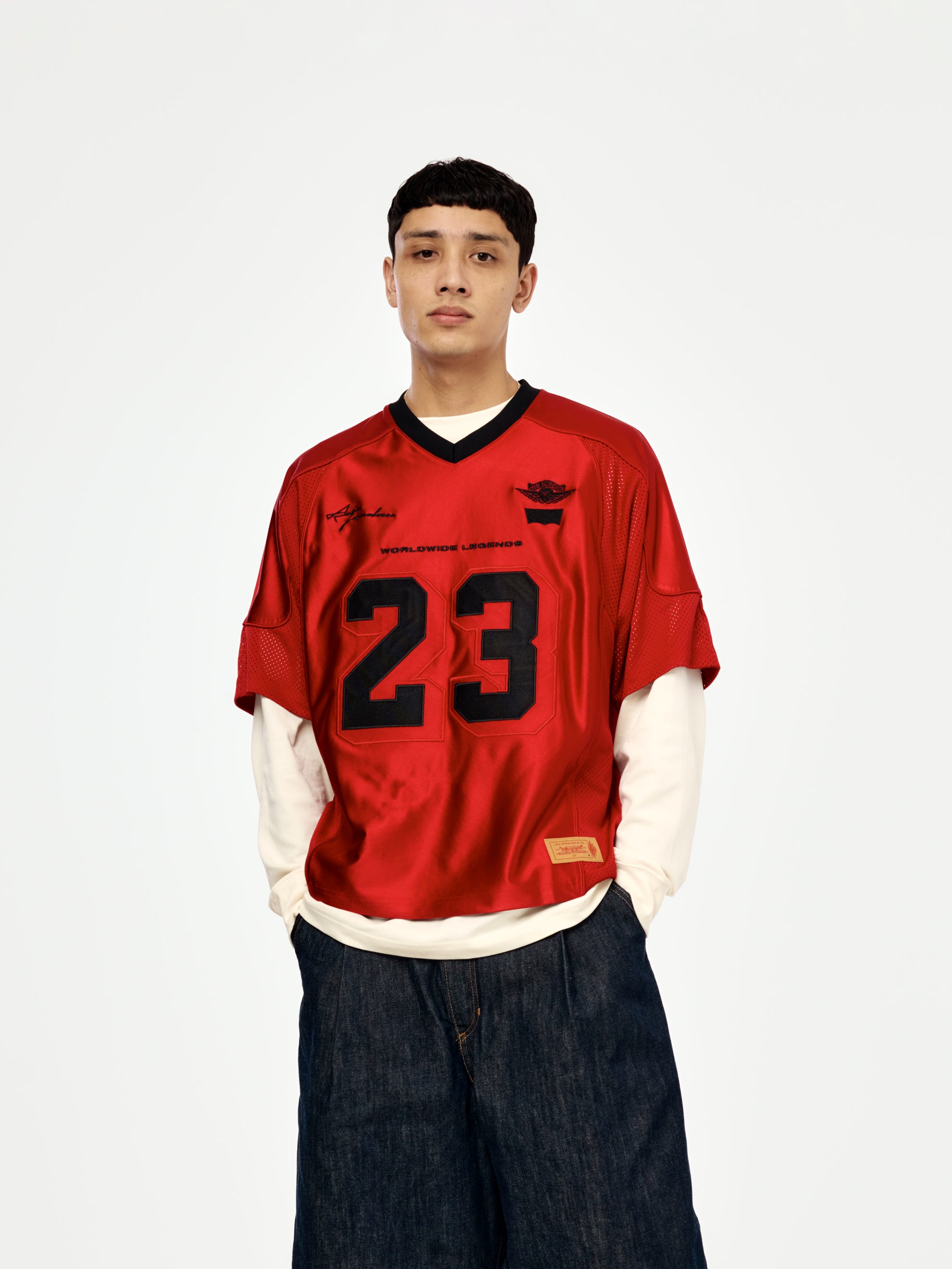 シャツ Nike Jordan x LEVI'S Red Jersey Tops Red Jordan x Levi's® Jersey Red | SOMEWHERE®