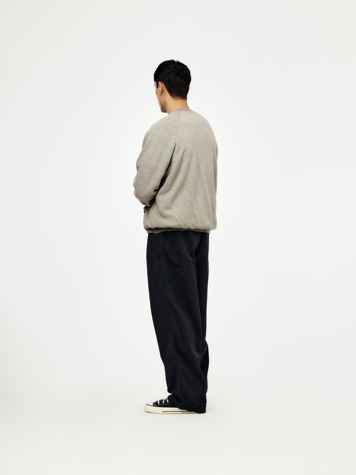 Vintage Light Weight Reversible Sweatshirt (GRAY / NAVY) (SIS)