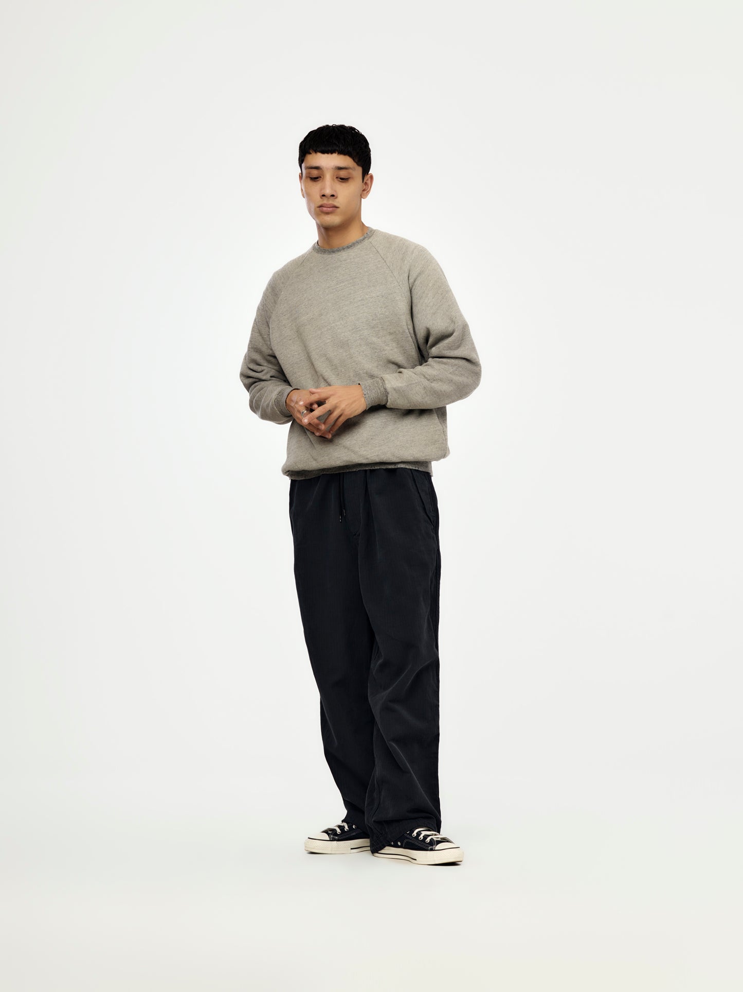 Vintage Light Weight Reversible Sweatshirt (GRAY / NAVY) (SIS)