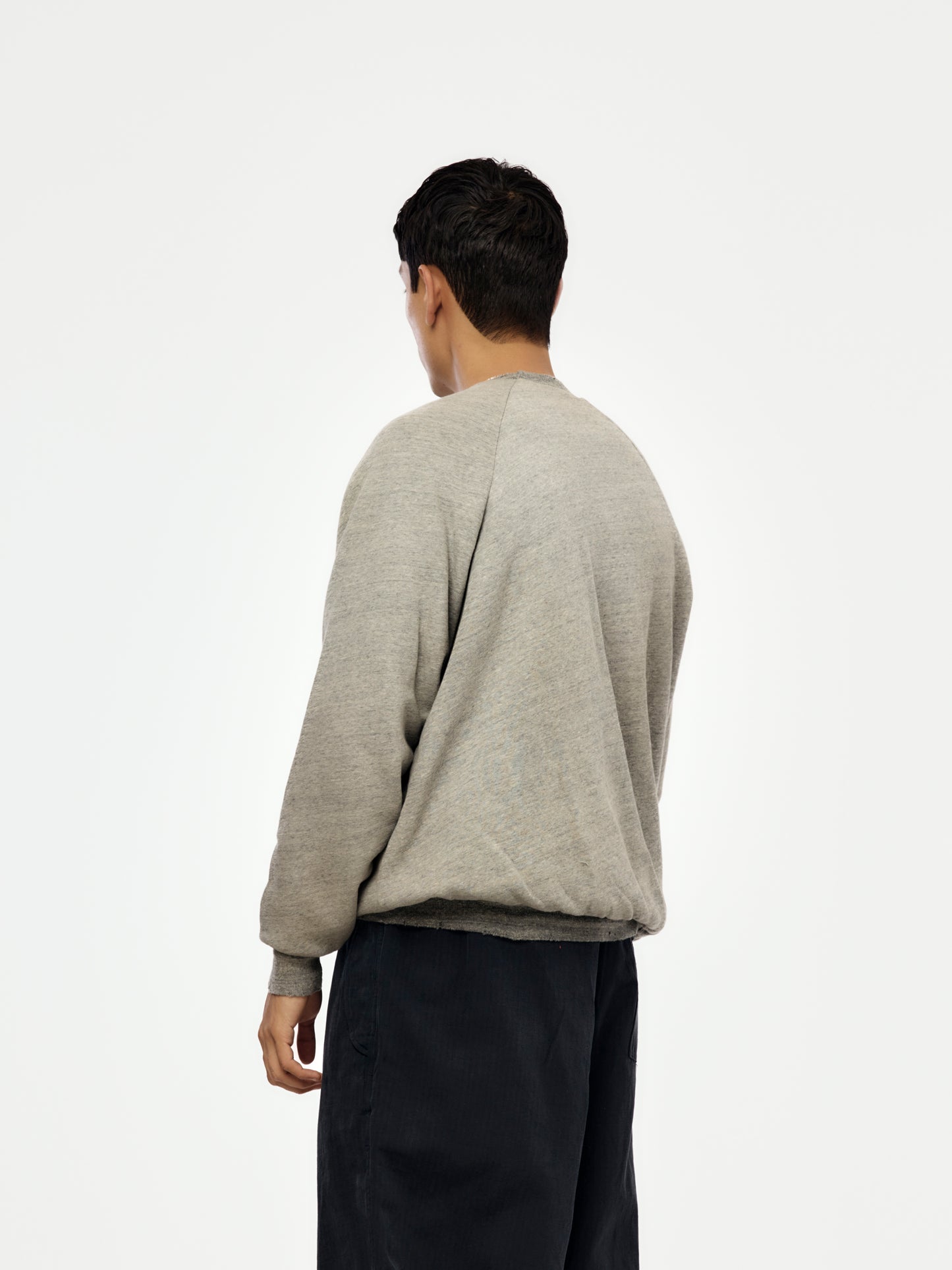 Vintage Light Weight Reversible Sweatshirt (GRAY / NAVY) (SIS)