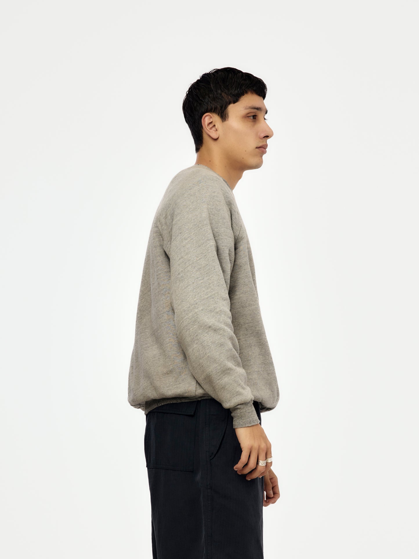 Vintage Light Weight Reversible Sweatshirt (GRAY / NAVY) (SIS)