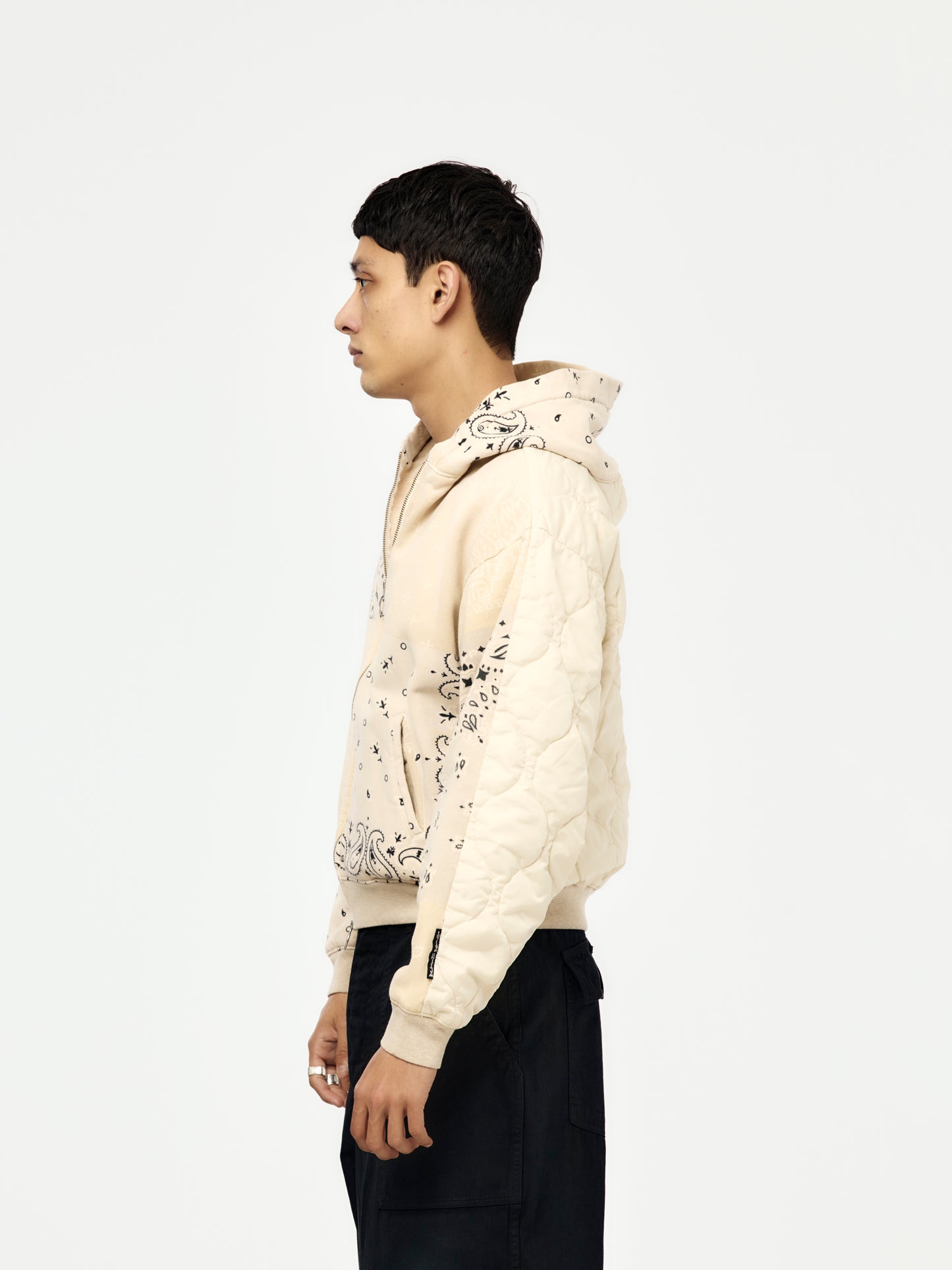 SWT Knit Bandana BIVOUAC Hooded Blouson (Ecru)