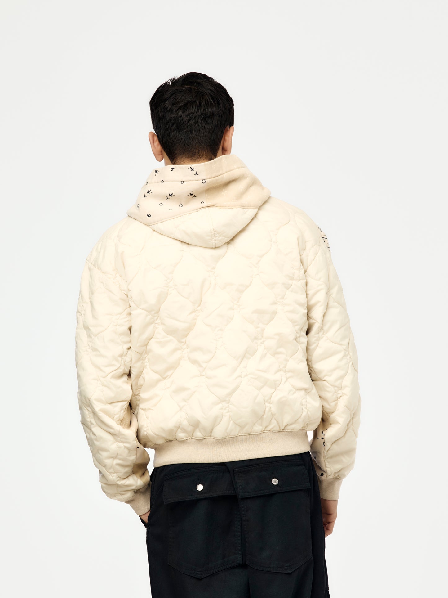 SWT Knit Bandana BIVOUAC Hooded Blouson (Ecru)