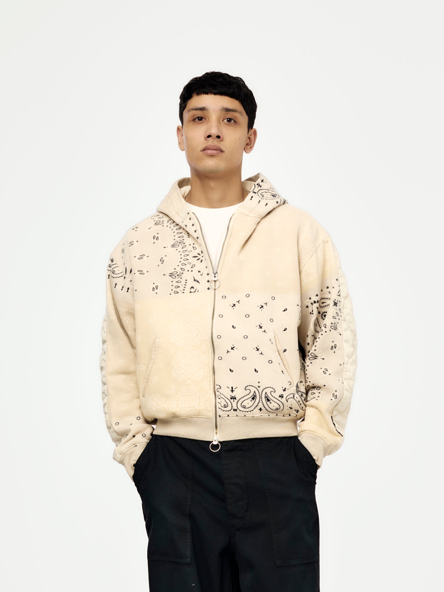 SWT Knit Bandana BIVOUAC Hooded Blouson (Ecru)