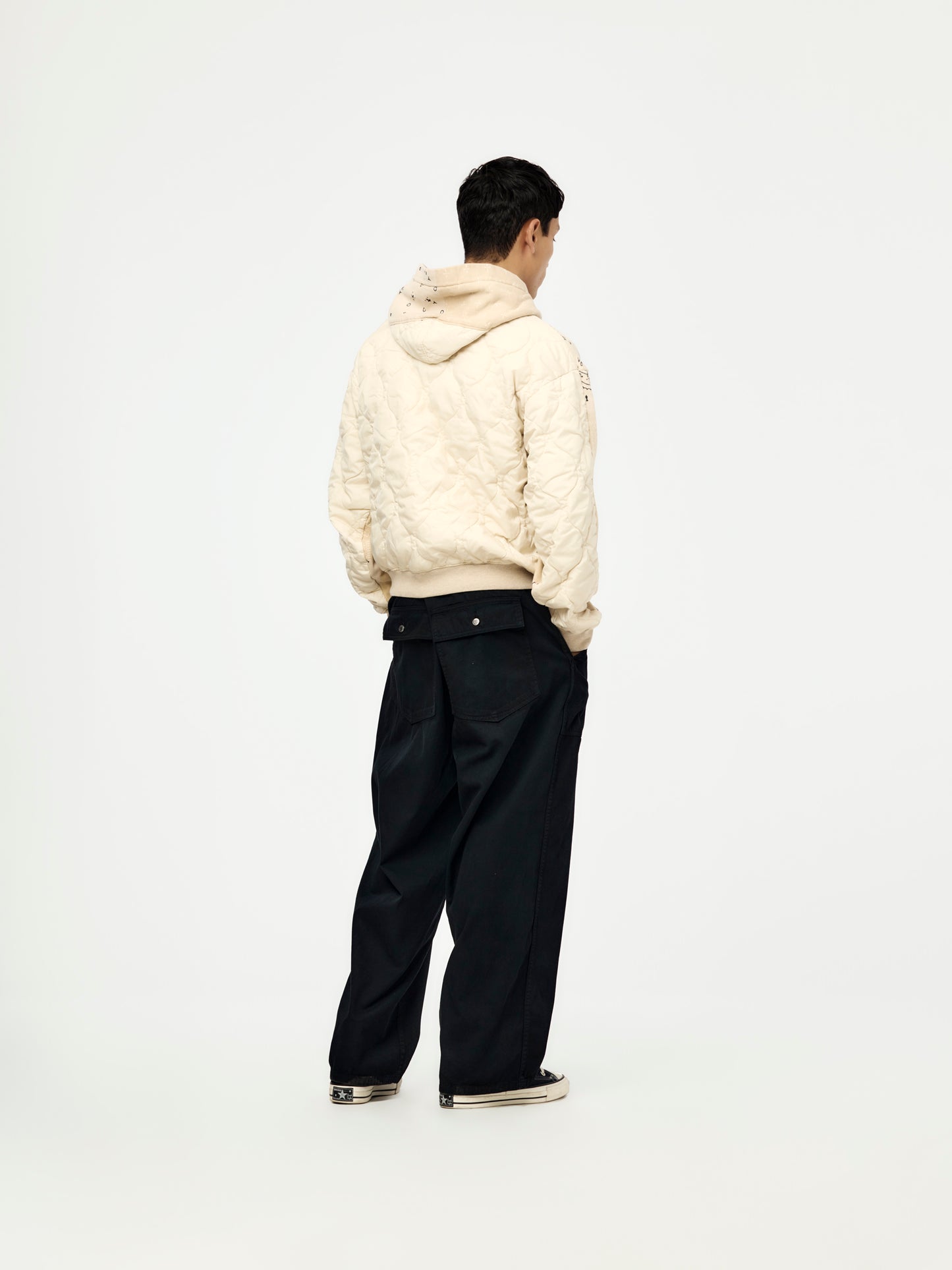 SWT Knit Bandana BIVOUAC Hooded Blouson (Ecru)