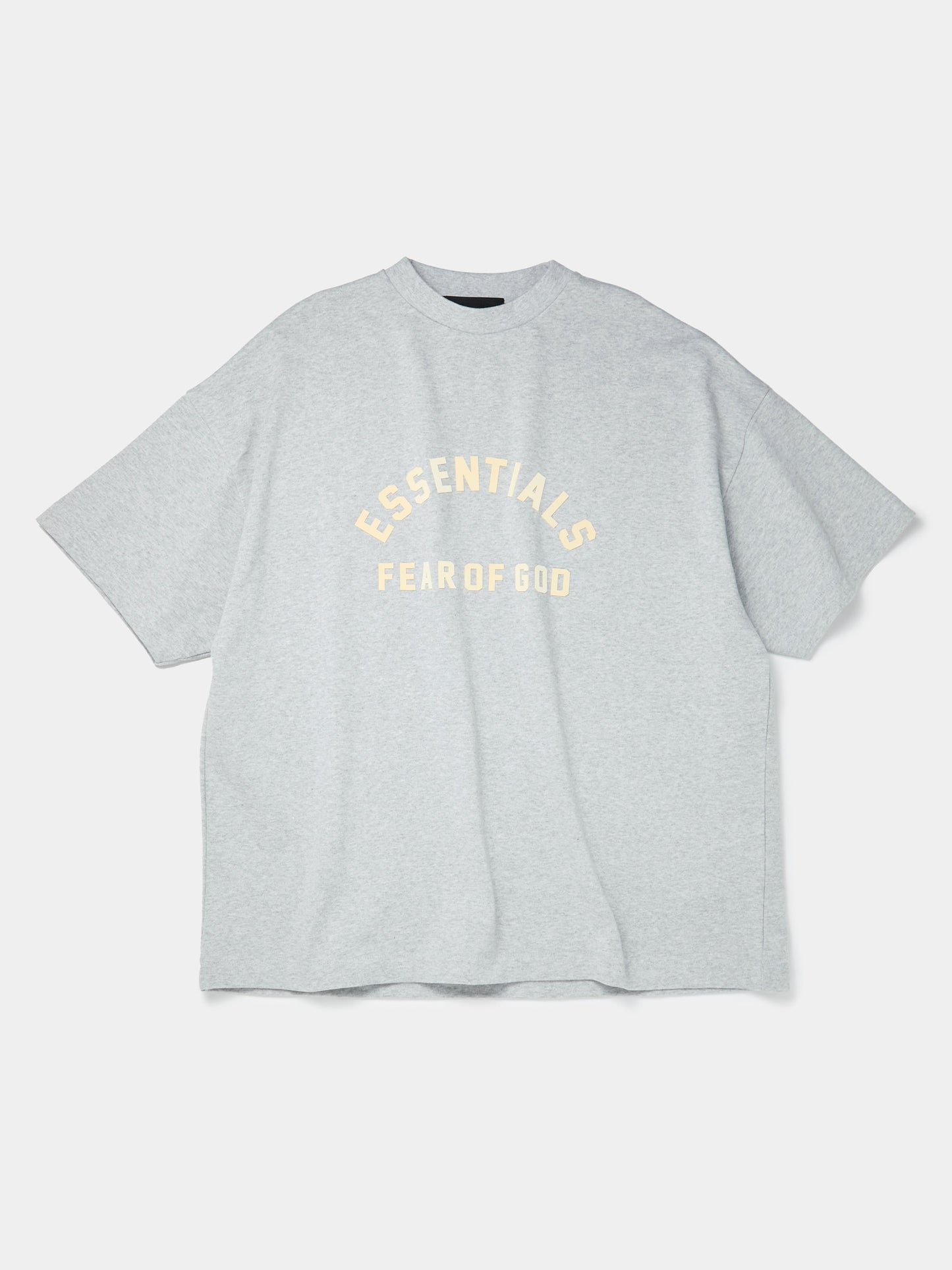 Heavy Jersey Crewneck T-shirt (Light Heather Grey)