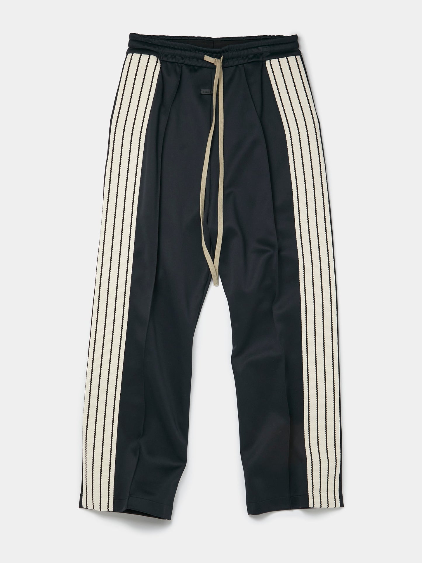 Pintuck and Stripe Relaxed Sweatpant (Black)