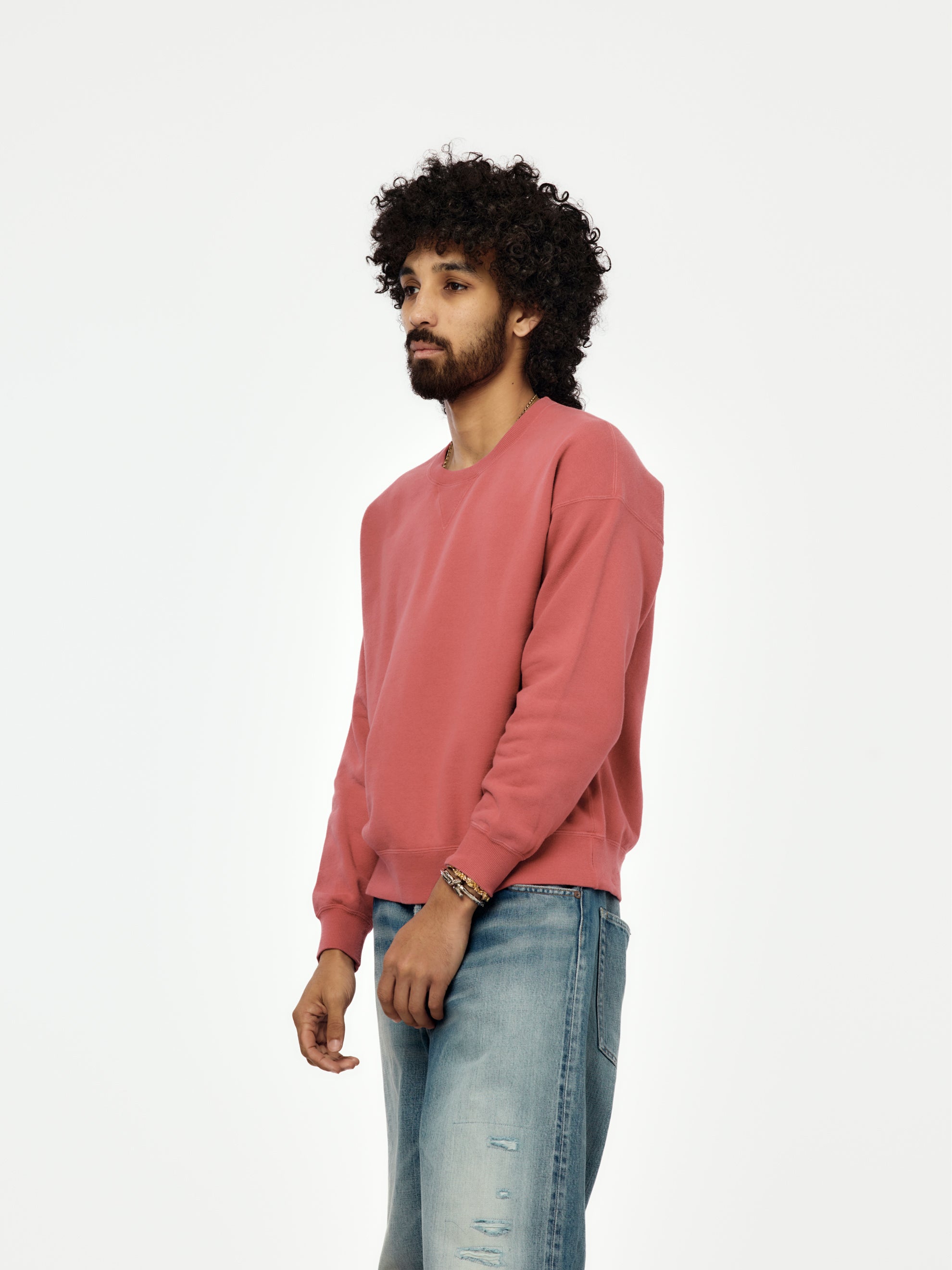 Visvim visvim JUMBO SB SWEAT L/S (DMGD RED) - UNION LOS ANGELES