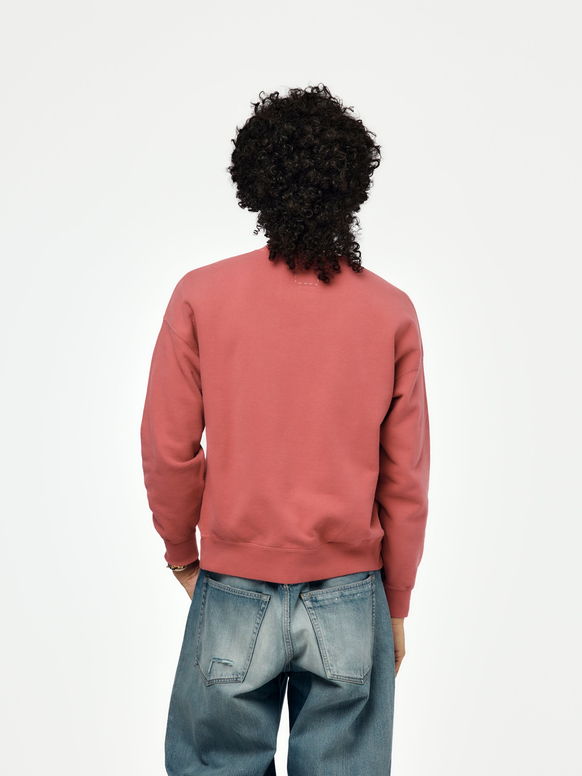 Visvim JUMBO SB SWEAT L/S (DMGD RED) - UNION LOS ANGELES
